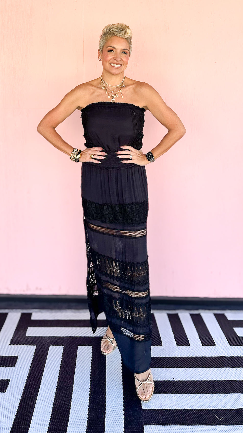 Mindy Black Maxi Dress