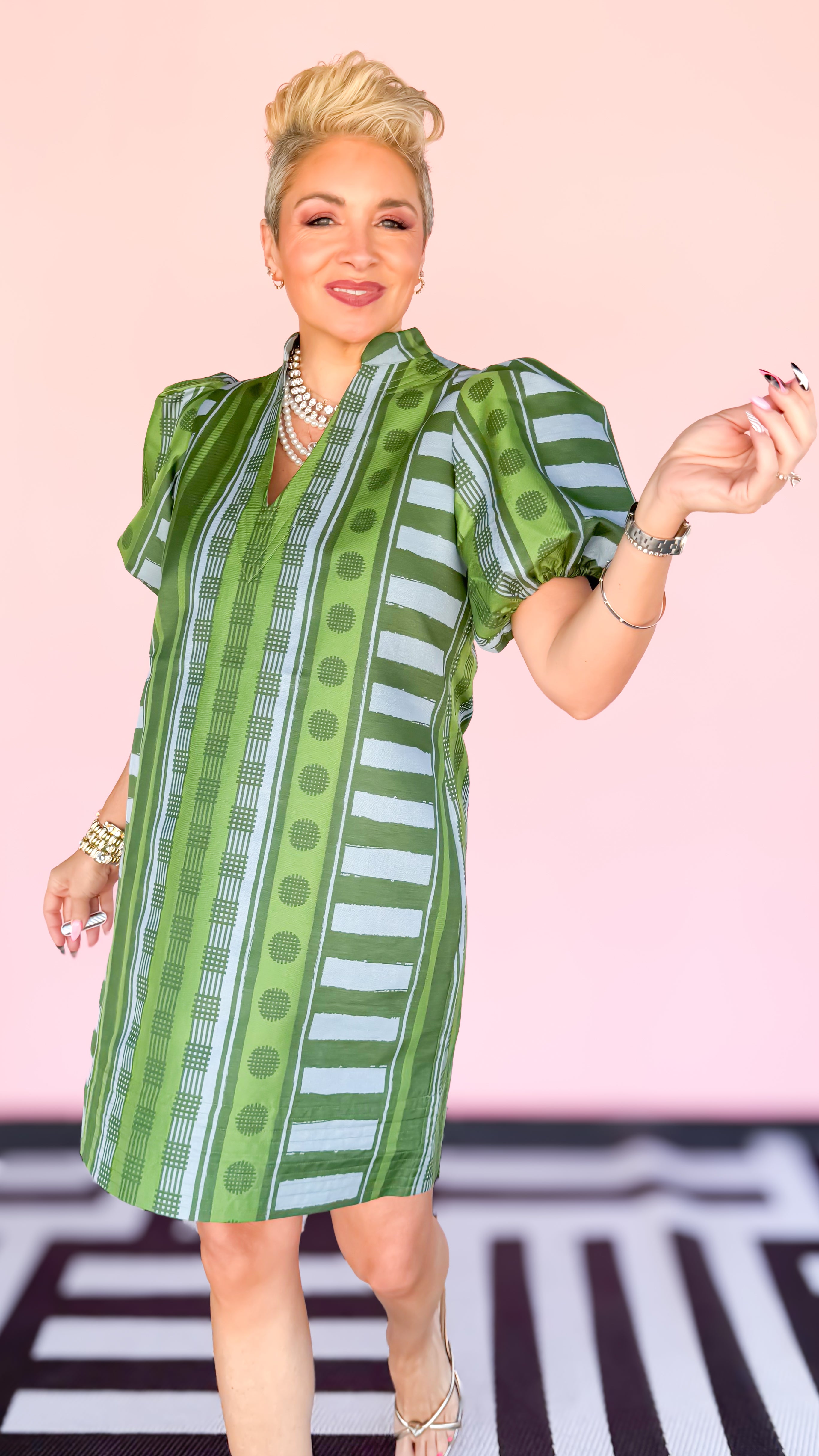 Hampton Mini Dress/Forest Jubilee - The BLVD