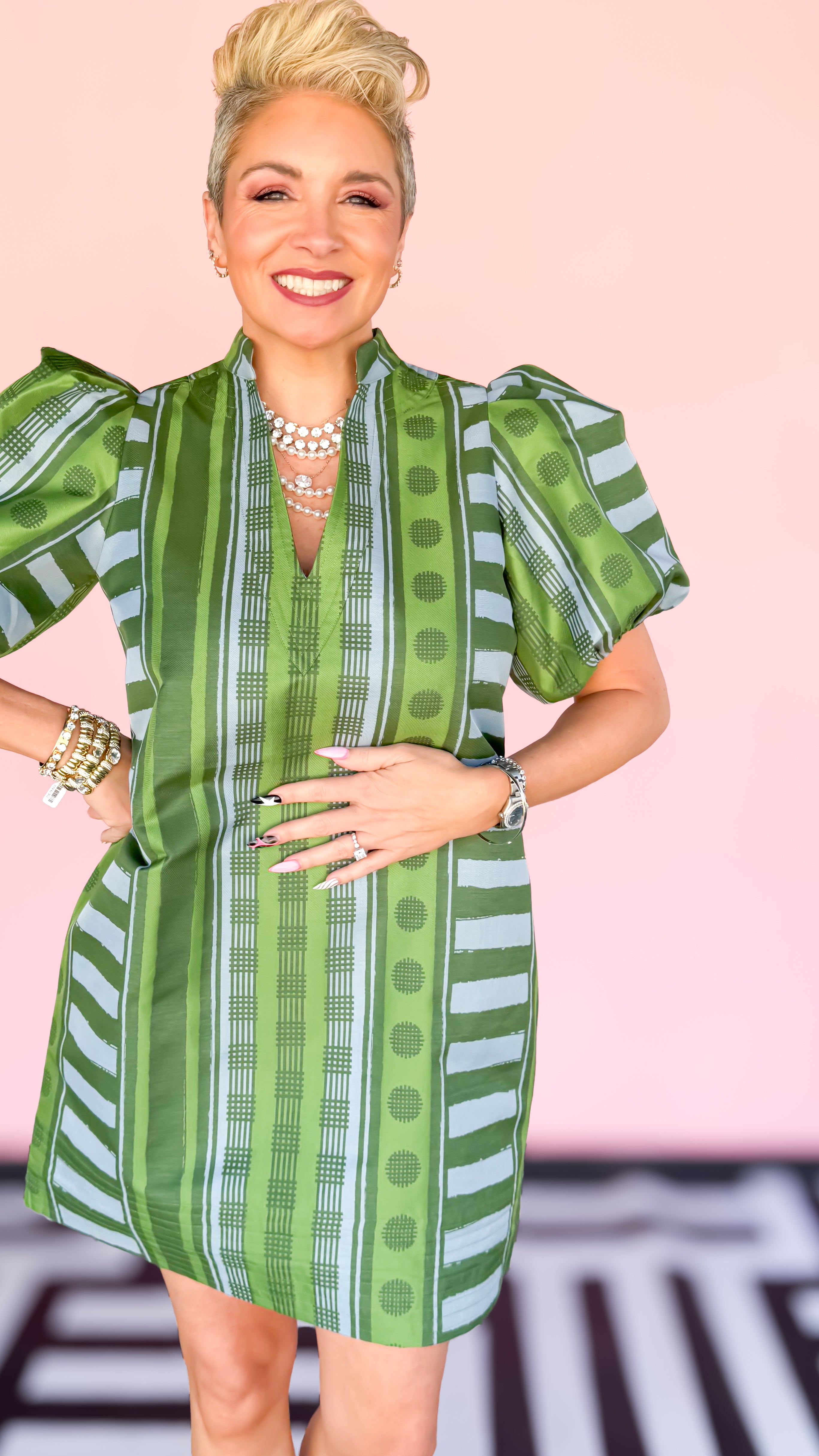 Hampton Mini Dress/Forest Jubilee - The BLVD