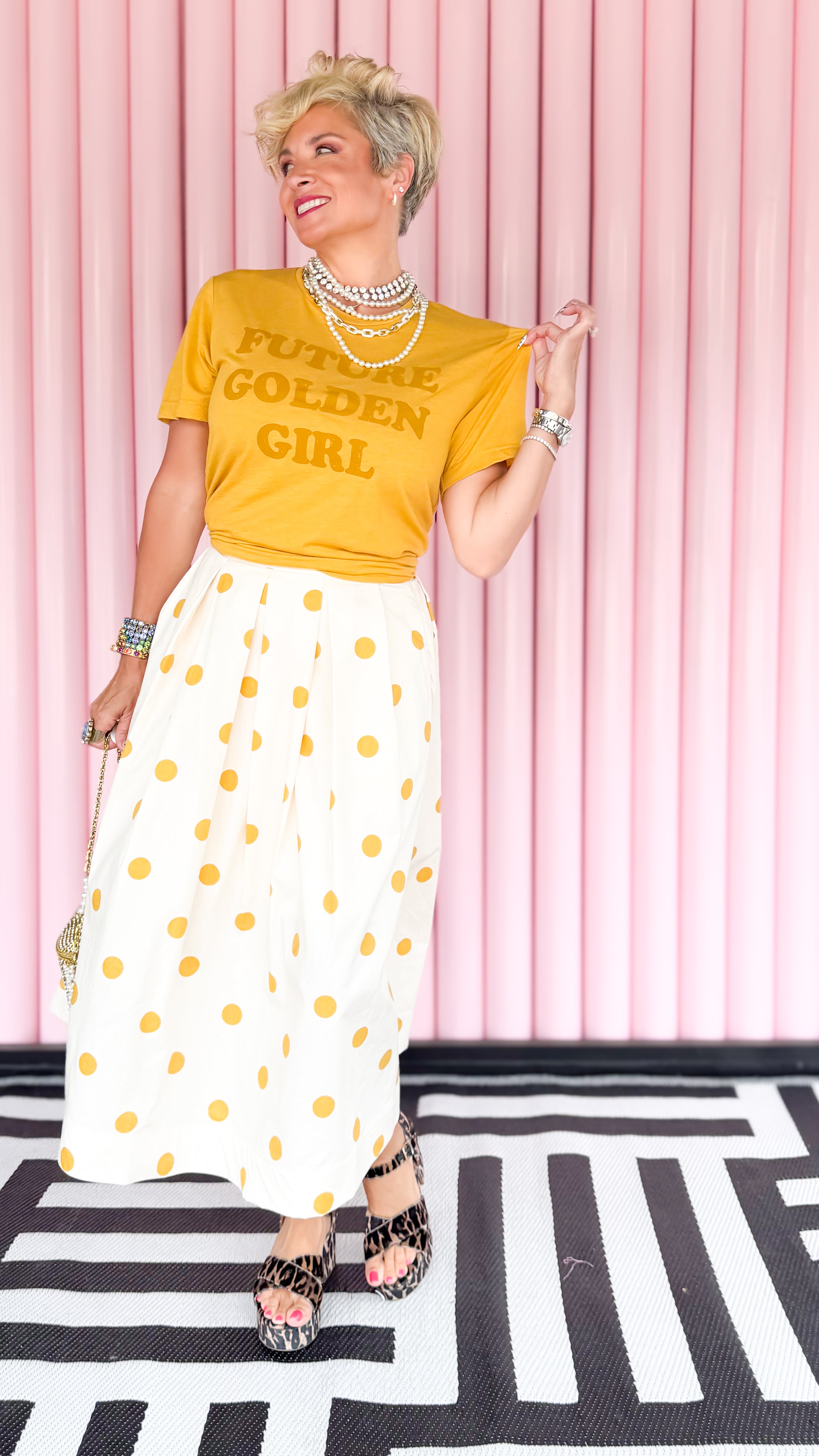 "Future Golden Girl" T Shirt/Gold