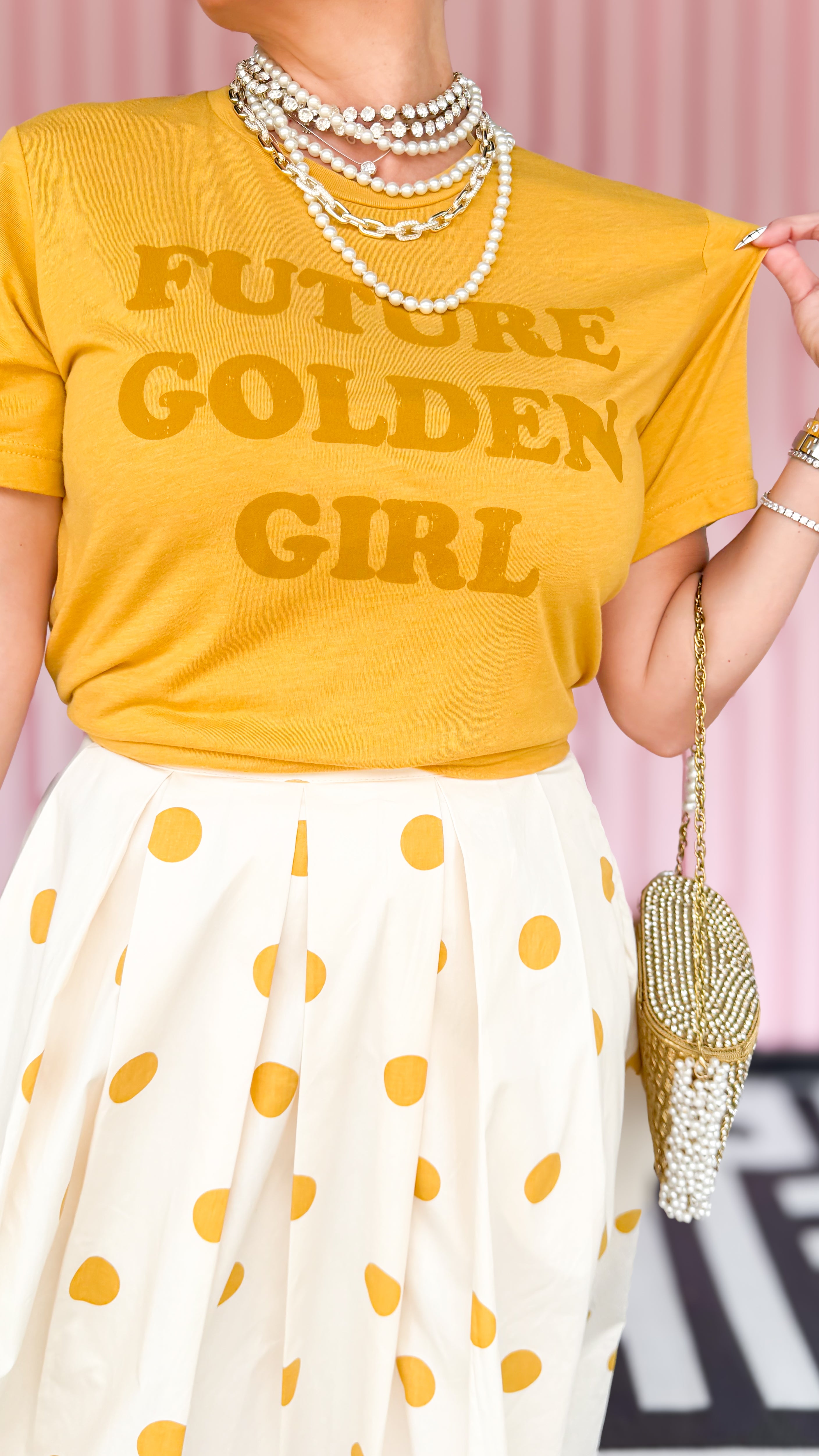 "Future Golden Girl" T Shirt/Gold