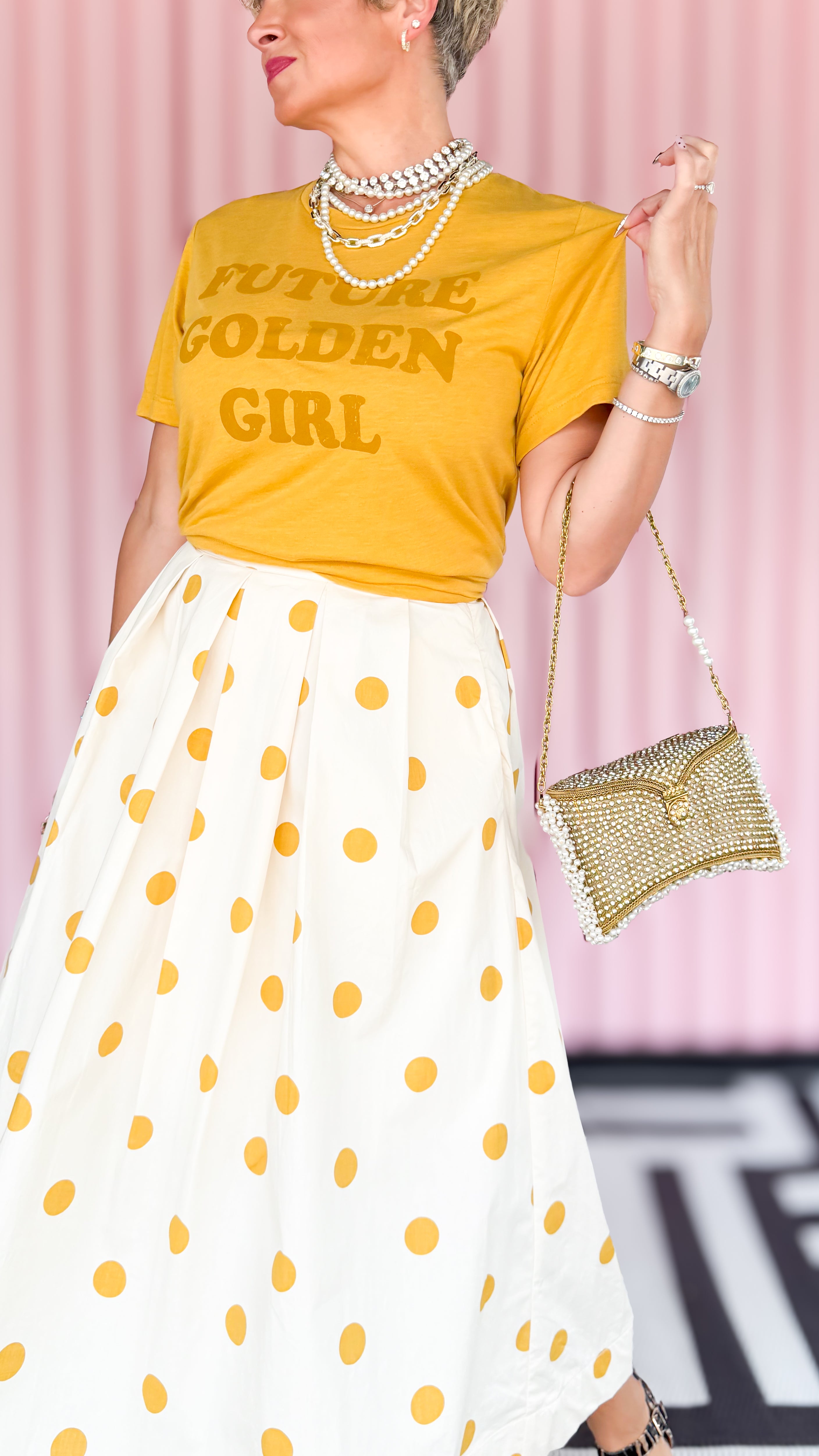 "Future Golden Girl" T Shirt/Gold