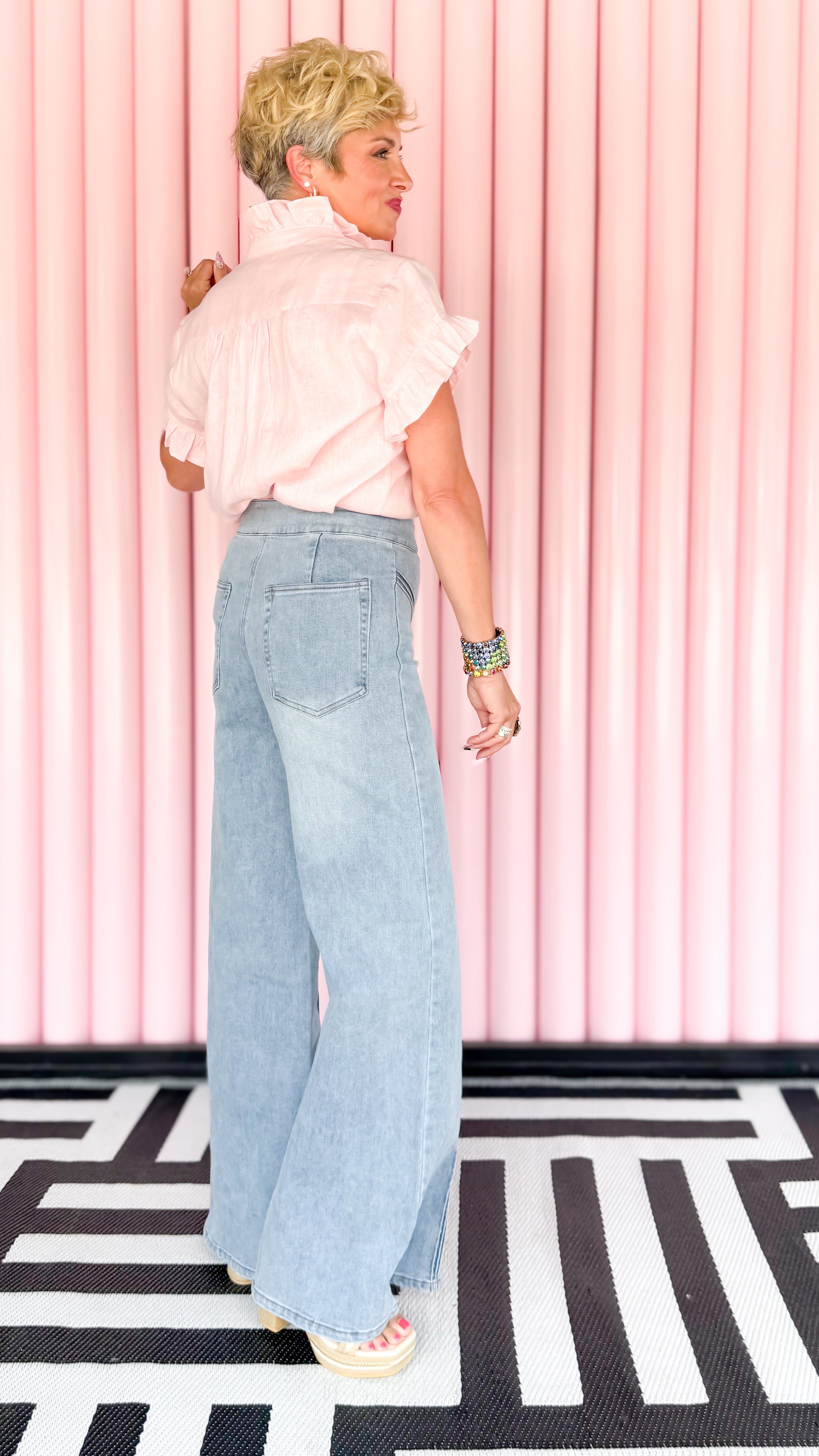 Hillary High Waist Wide Leg Jean