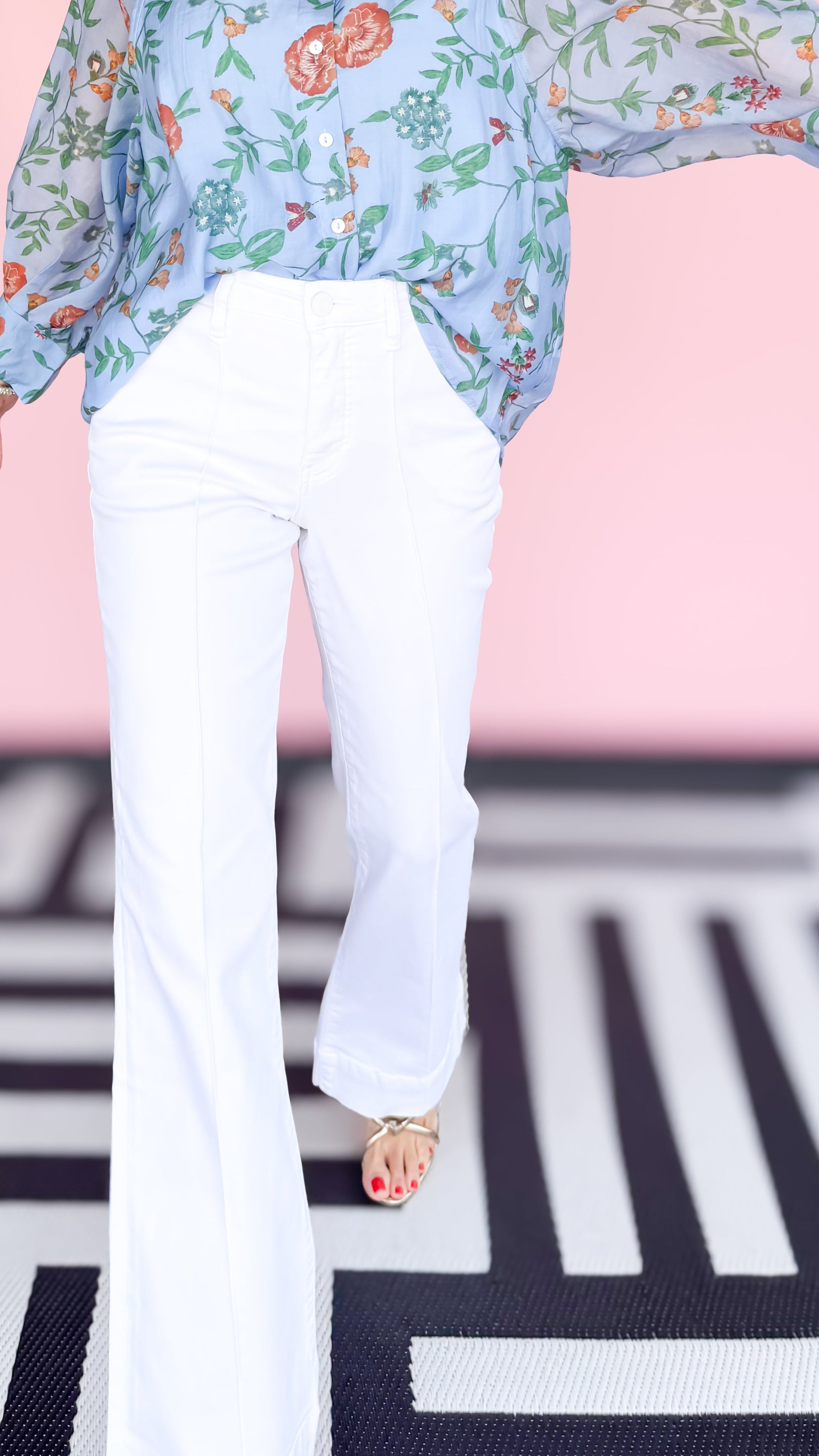 STELLA HIGH RISE/OPTIC WHITE - The BLVD