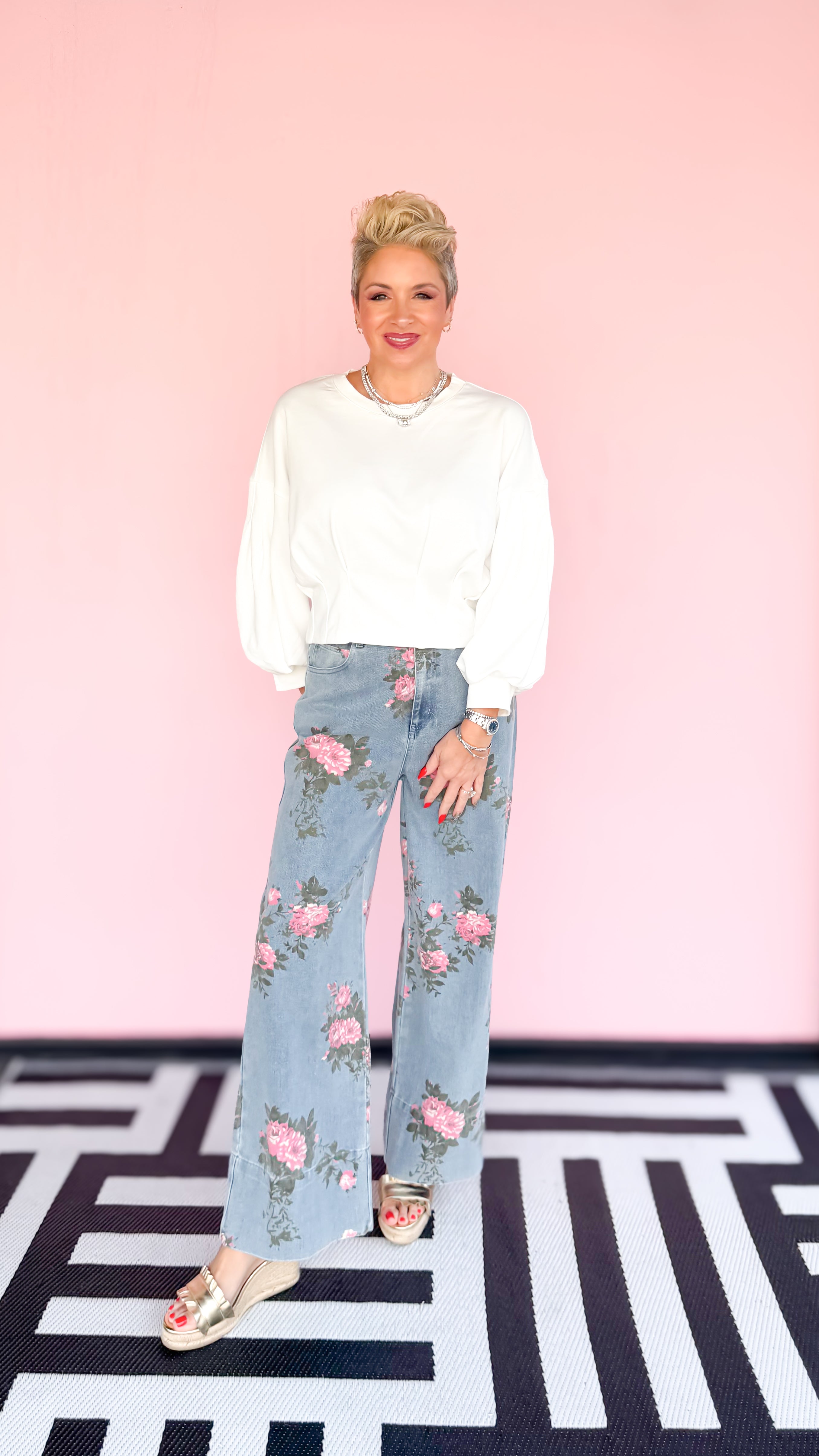 Kitty Knit Top/White - The BLVD