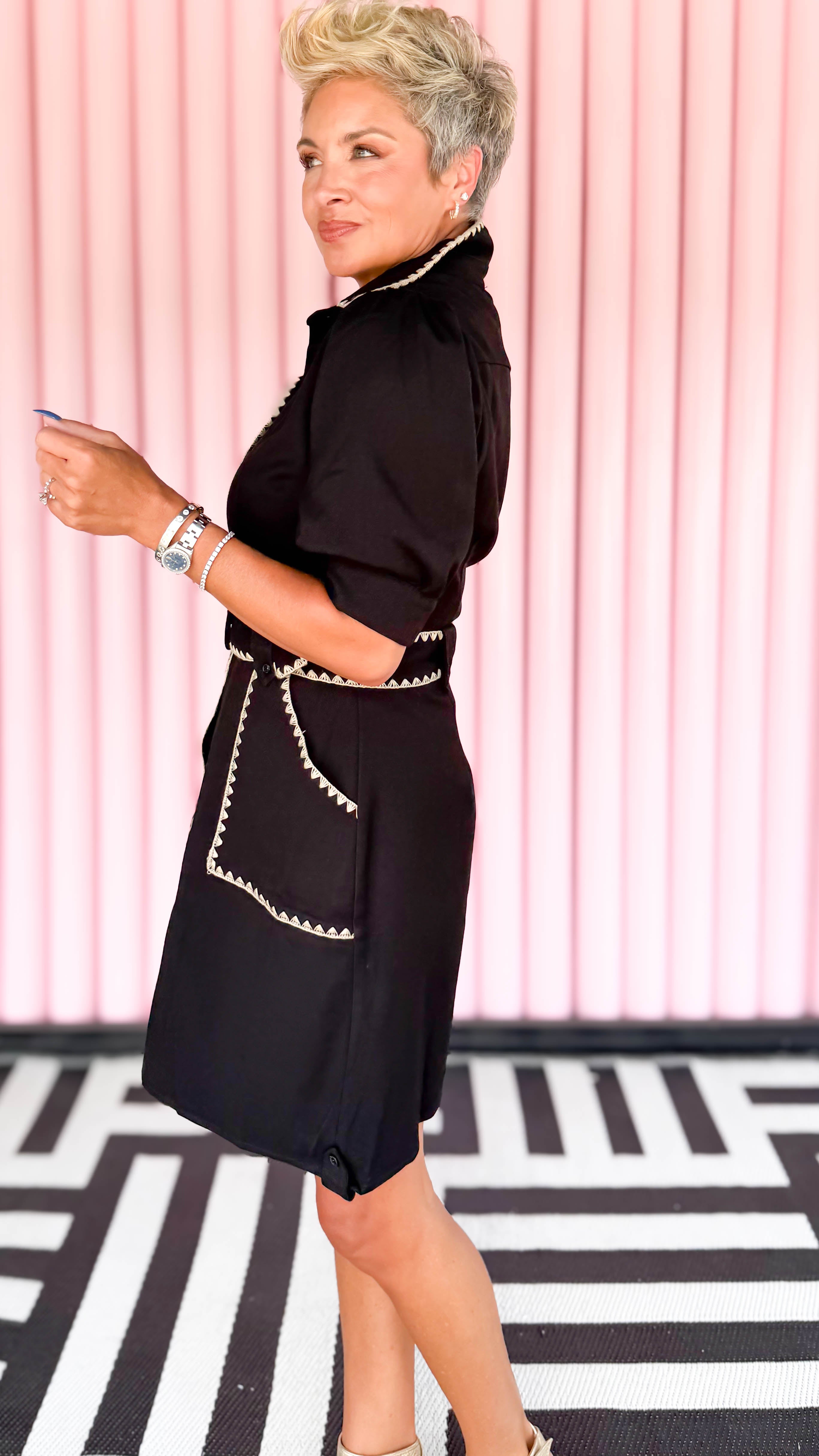 Sandra Mini Dress/Black