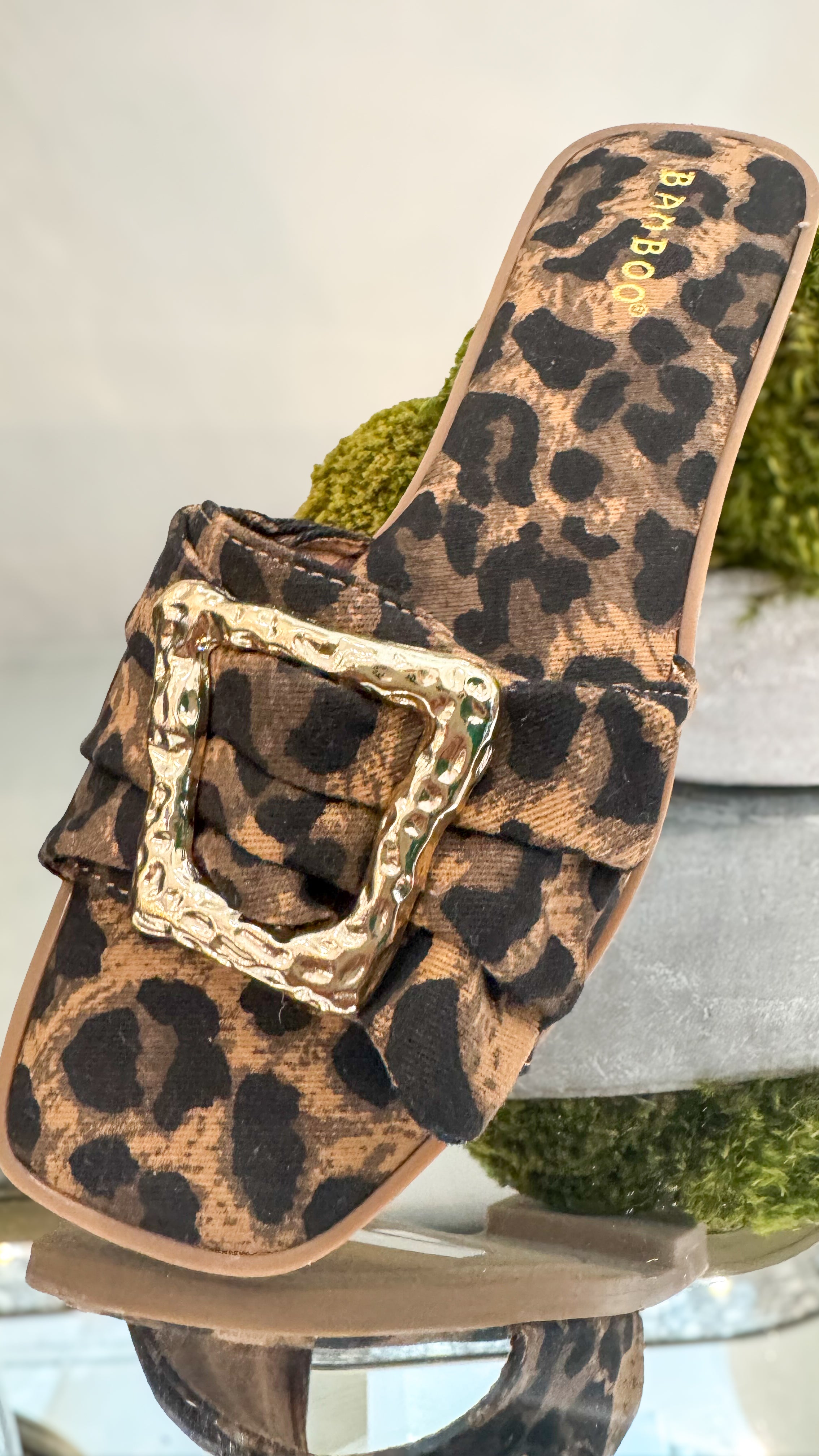 Leopard Slide w/ Buckle