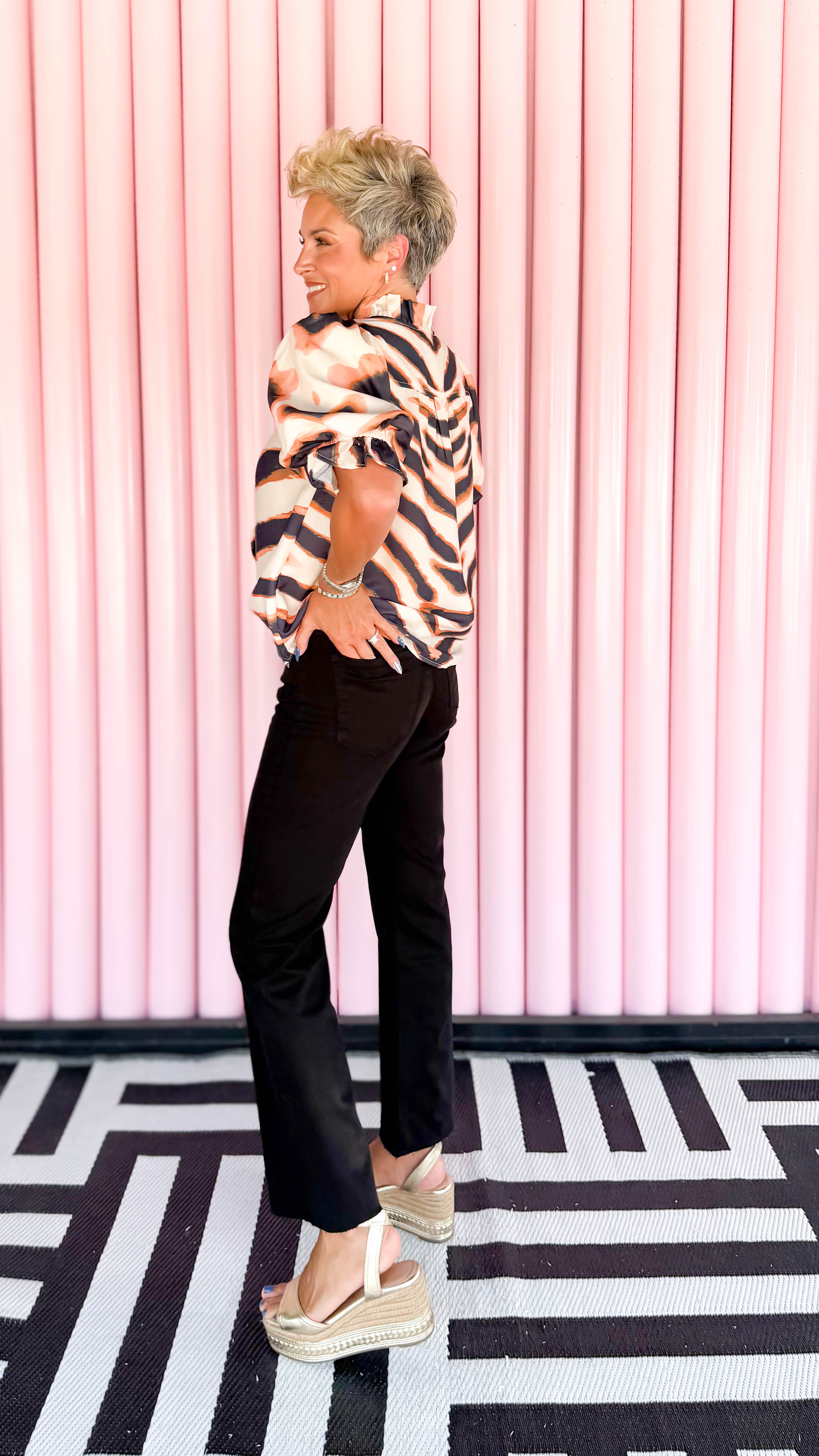 Kelsey High Rise Ankle Jean/Black