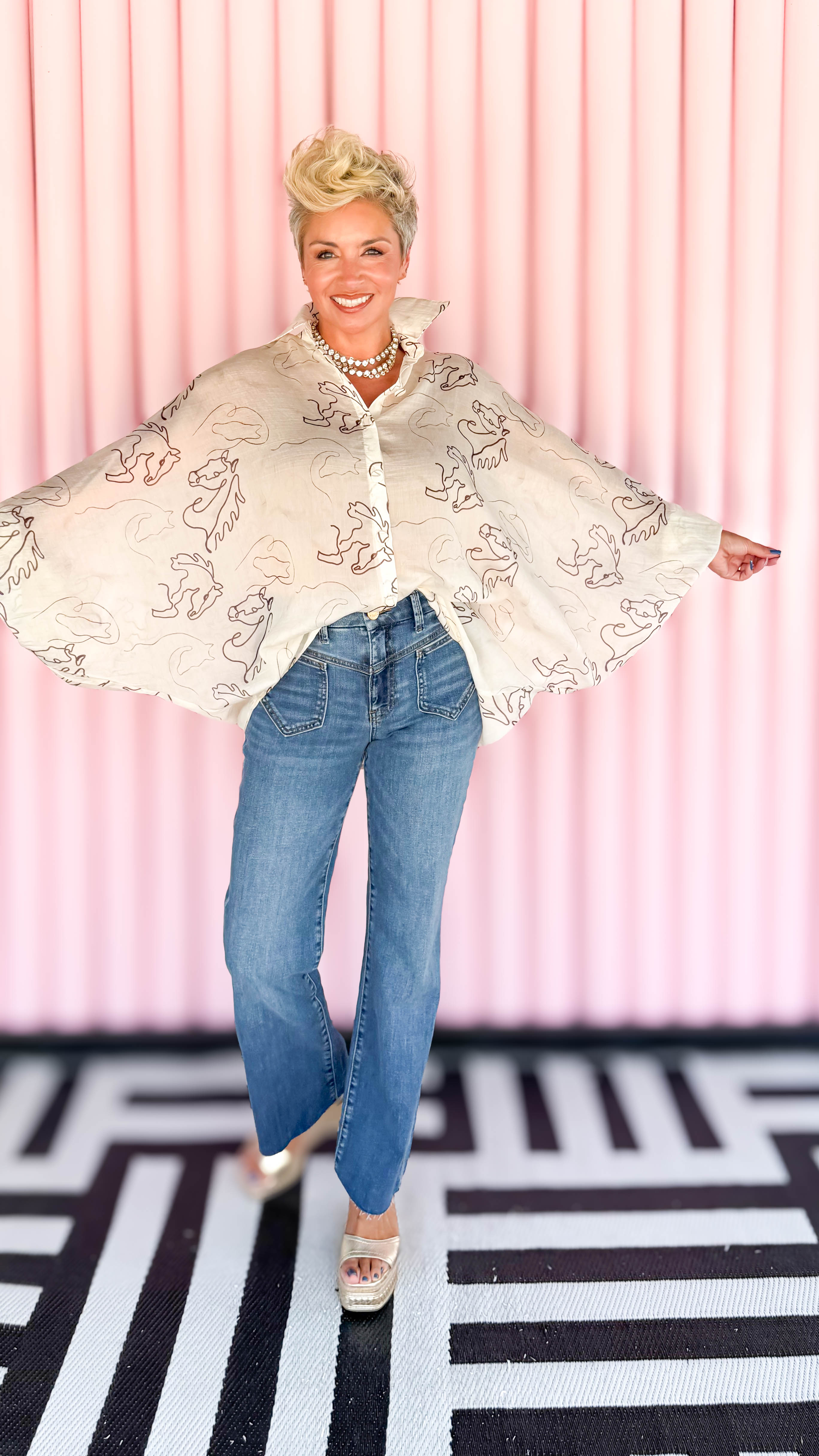 Spirit Dolman Sleeve Top/Cream