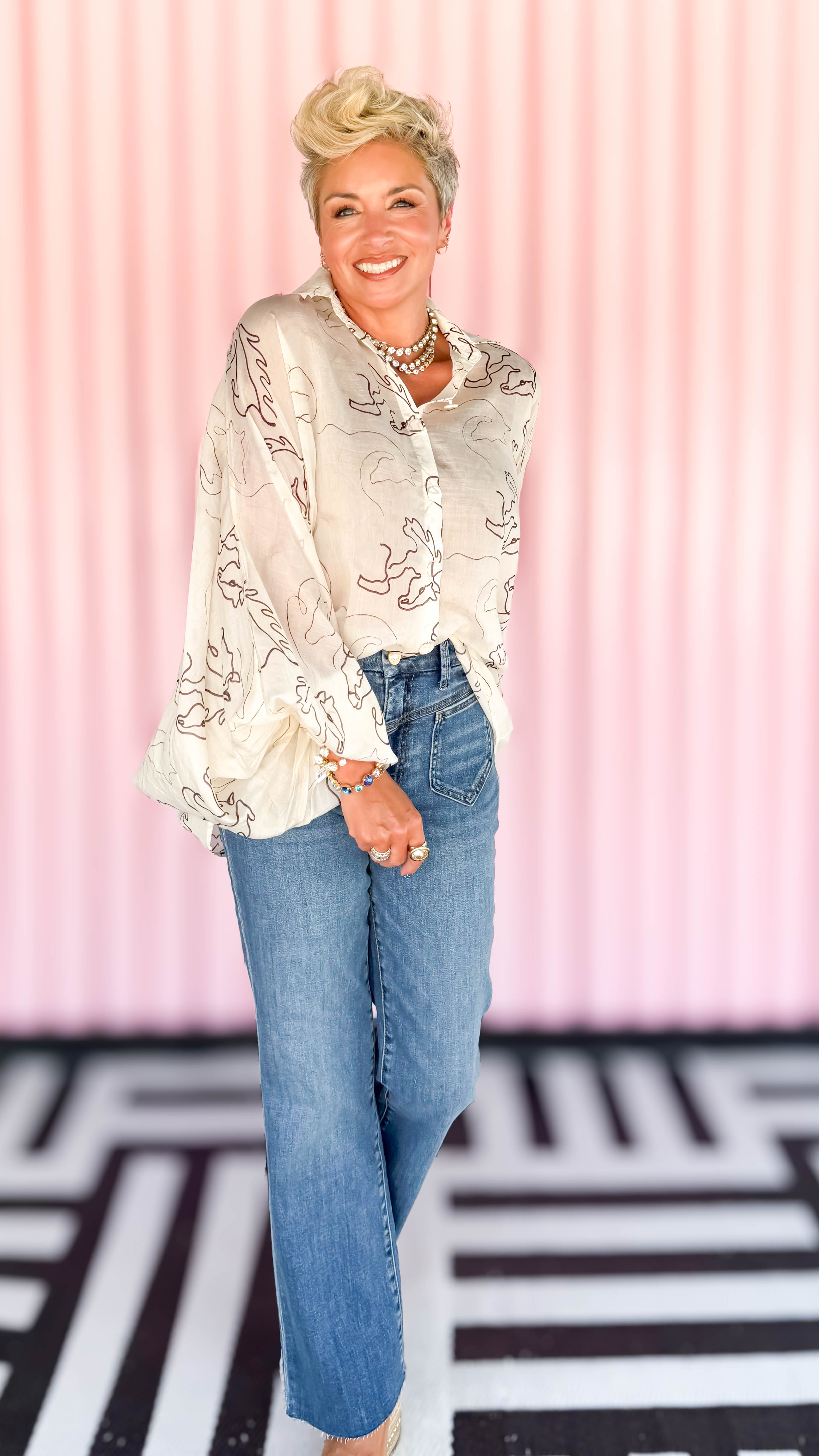 Spirit Dolman Sleeve Top/Cream