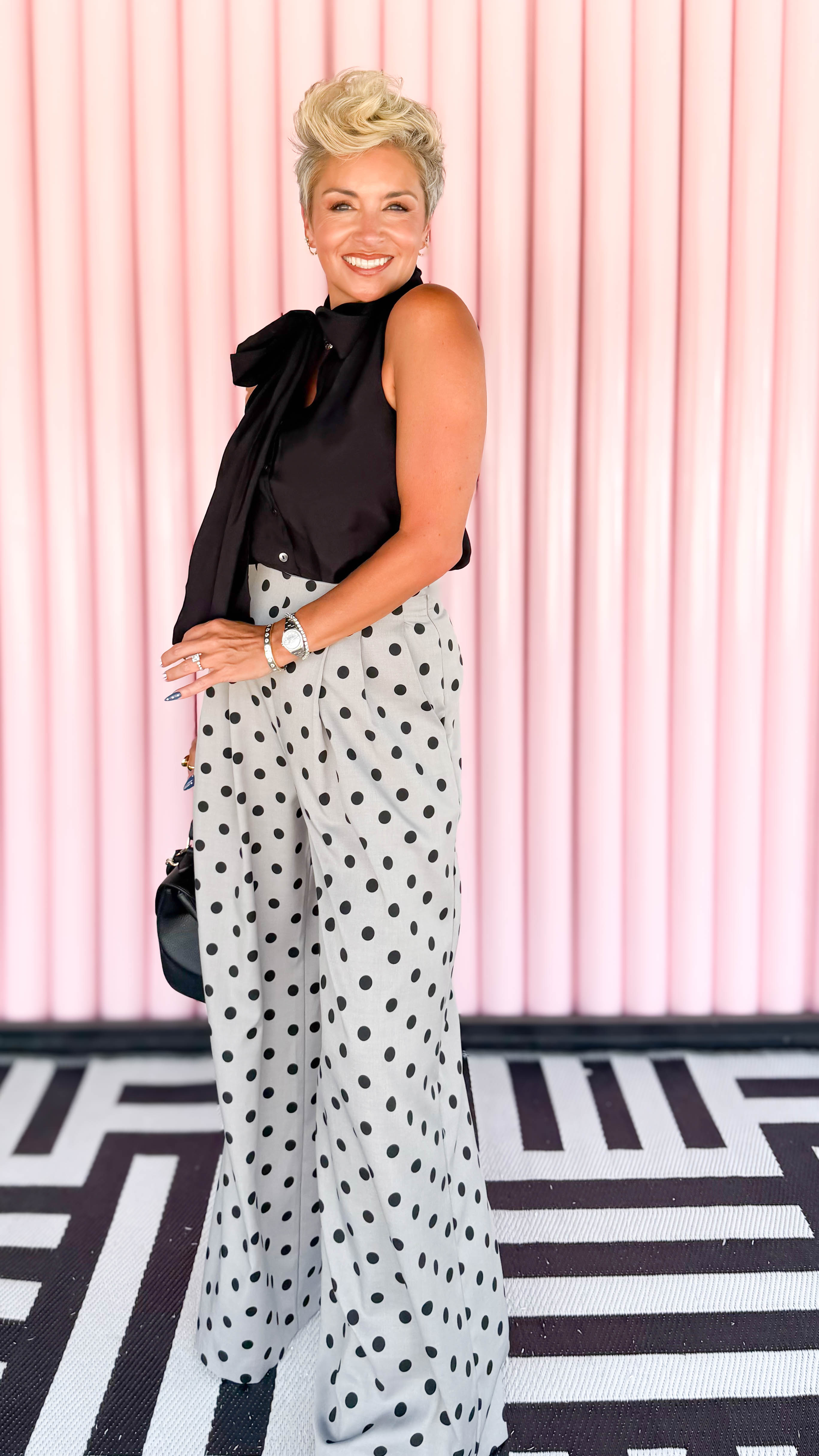 Beatrice Bow Top/Black