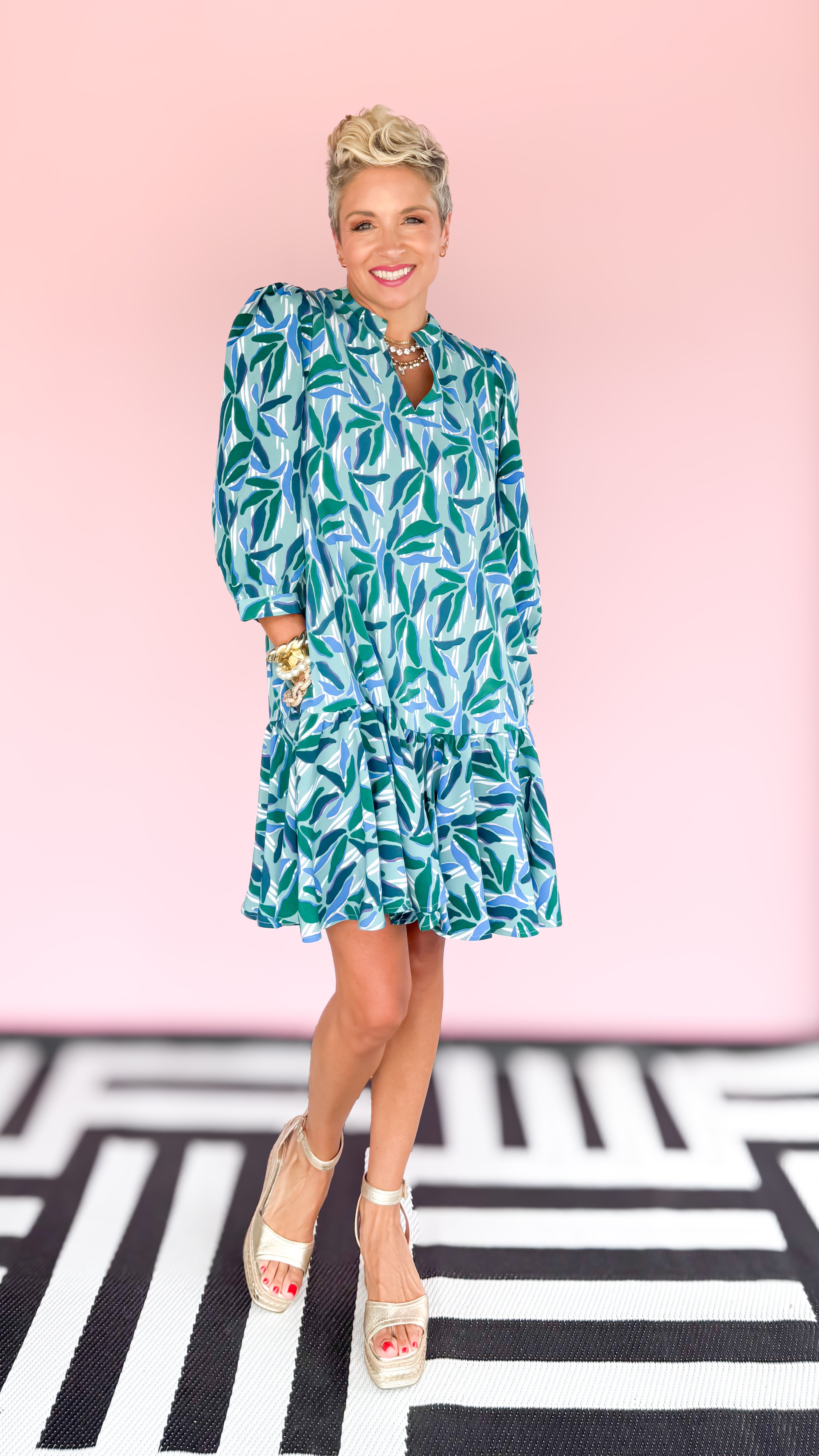 Naomi Reflecting Dress/Blue