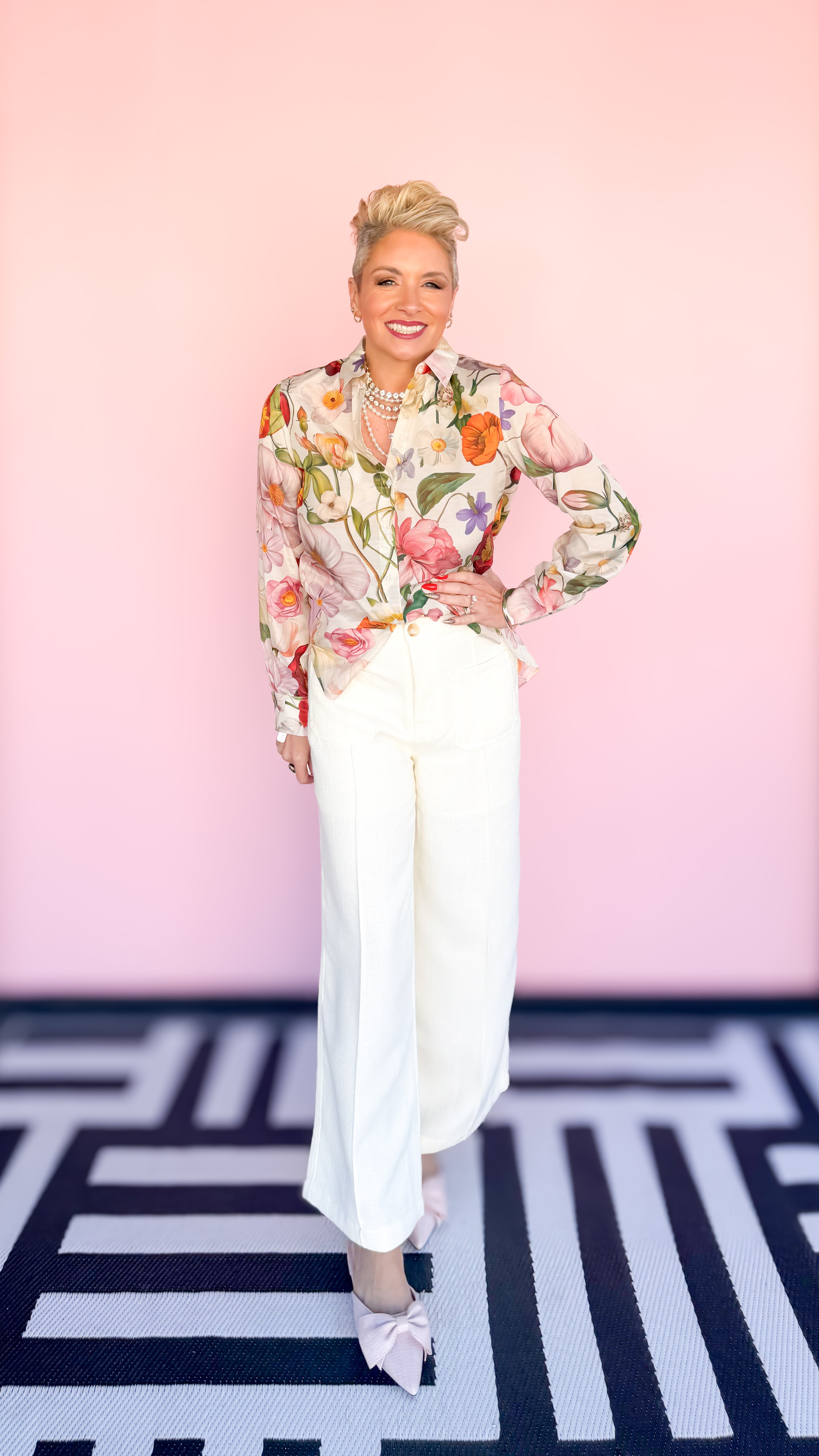 Fran Front Pocket Twill Pant/Cream - The BLVD