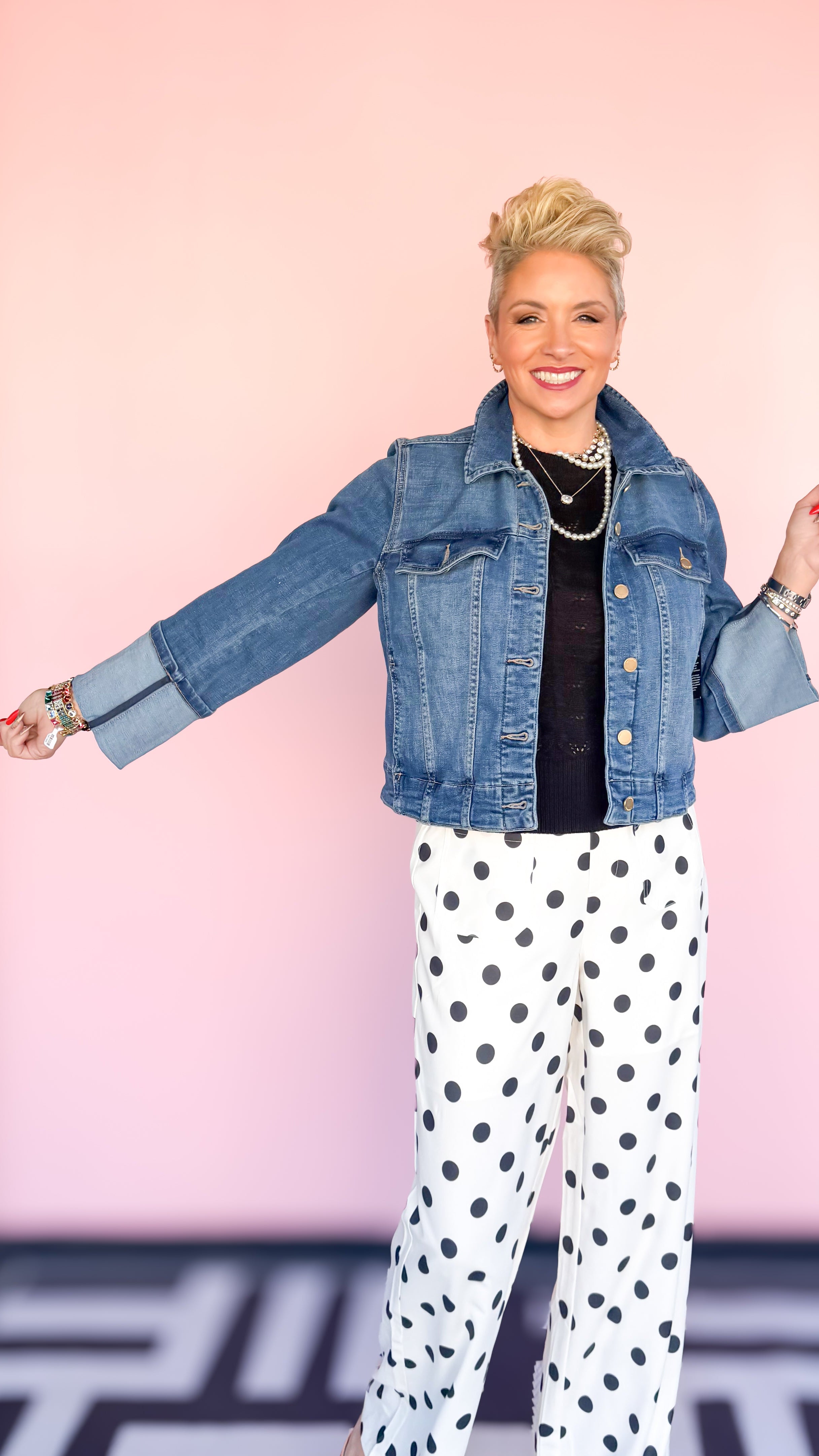 Bracelet Length Denim Jacket/Blue - The BLVD