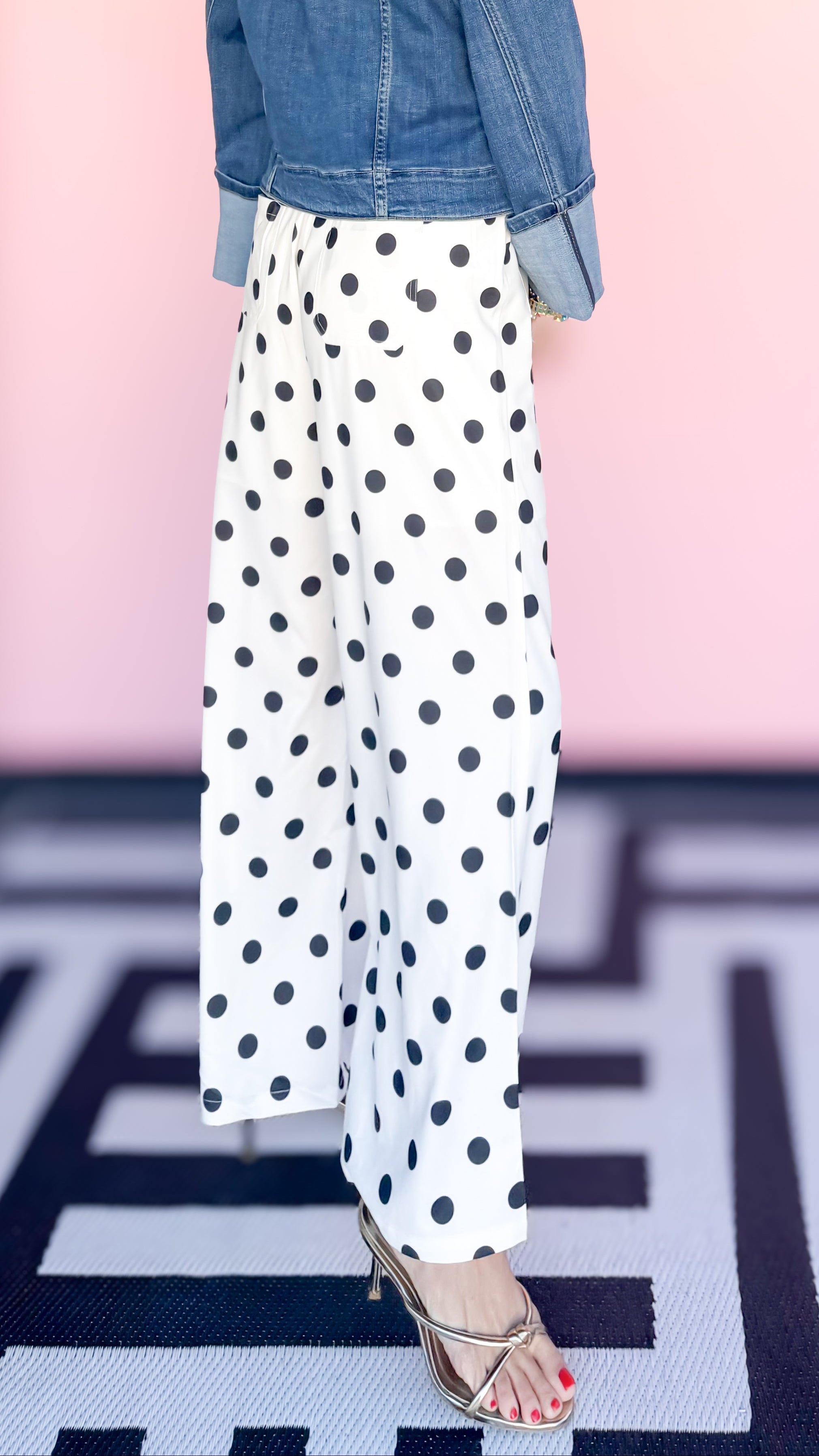 Polka Dot Loose Pant - The BLVD