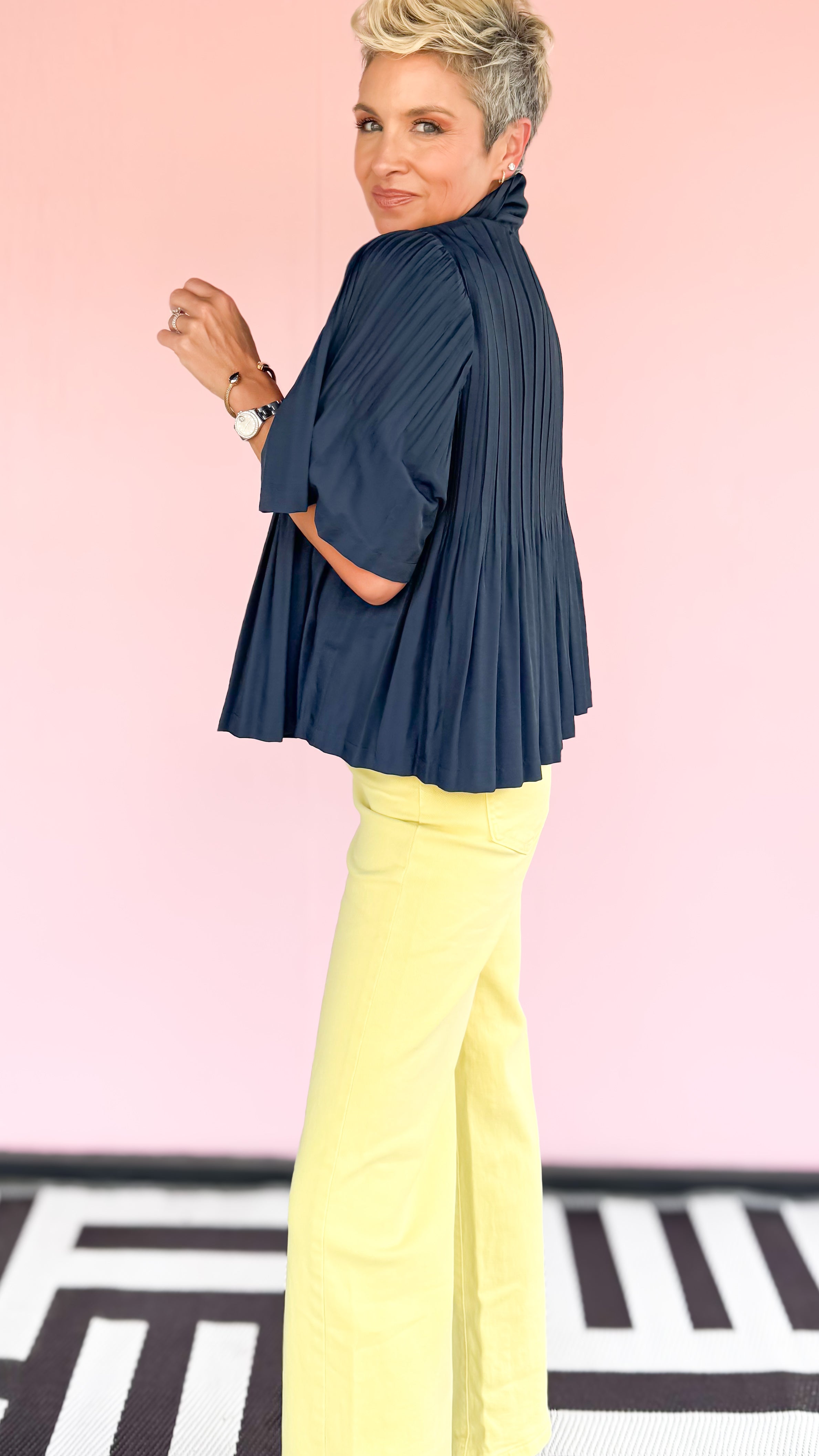Wide Leg Jean/Yellow