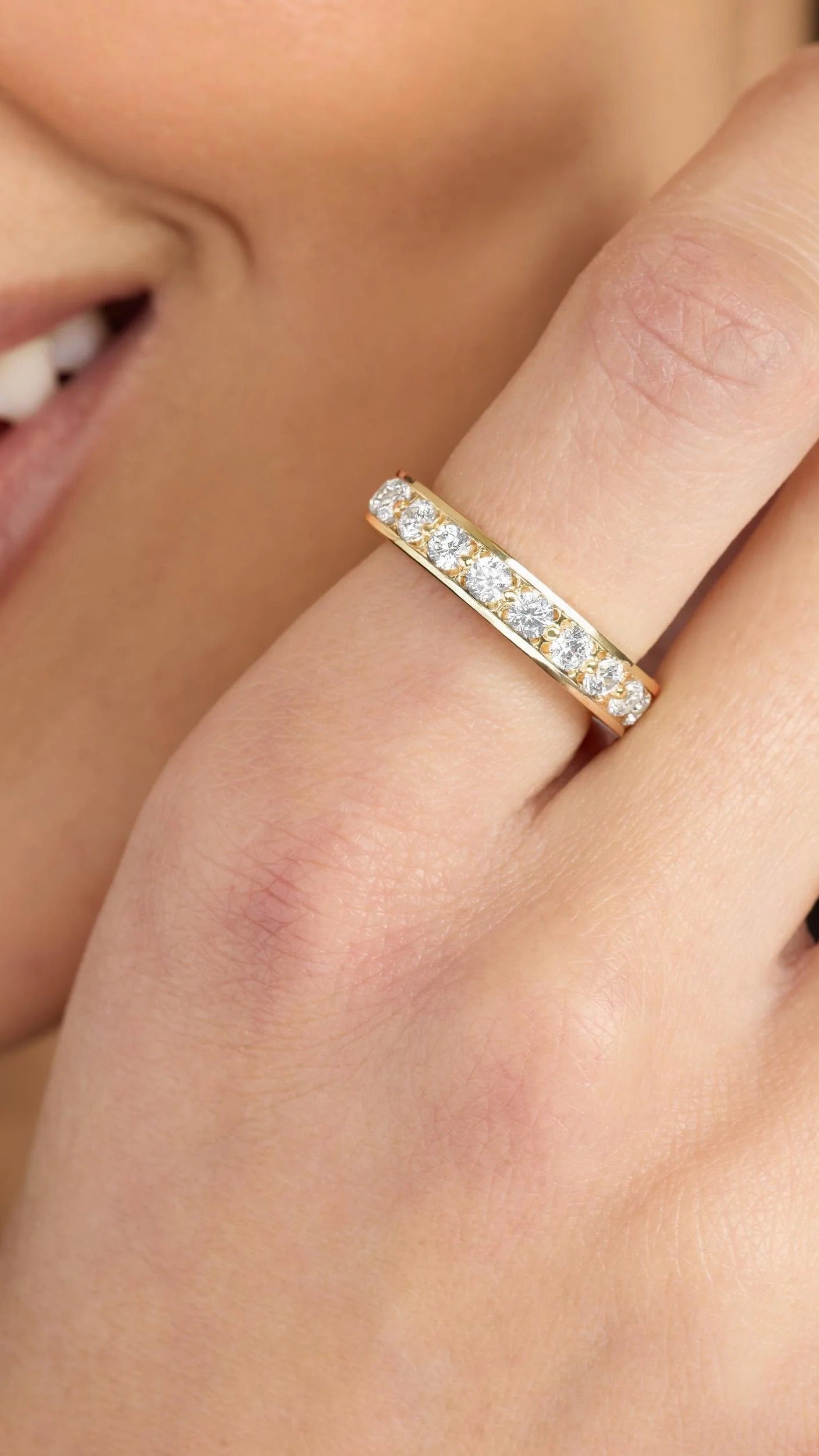 Ashley Infinity ring jewelry detail - close-up - BLVD Boutik