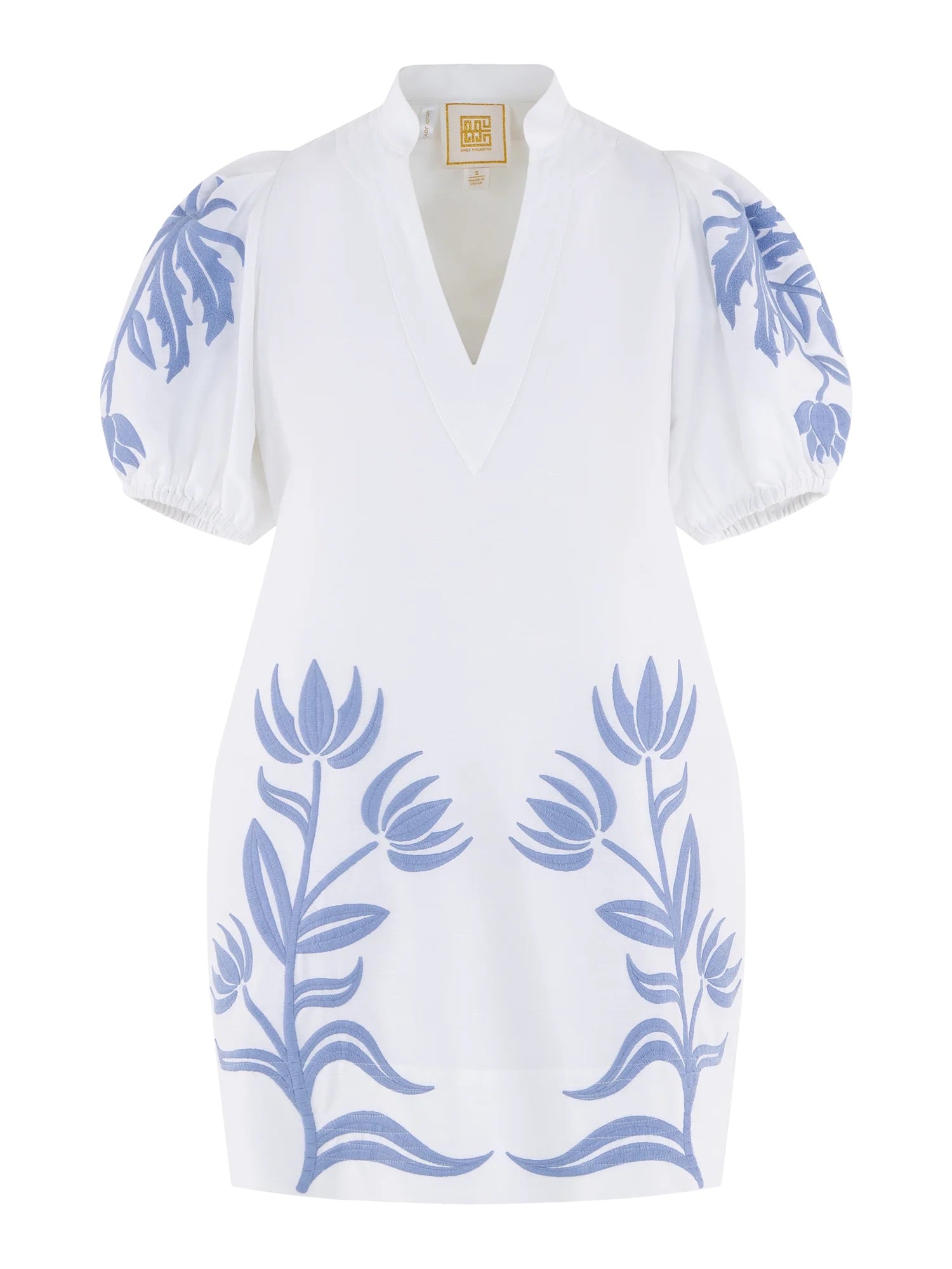 Hampton Mini Dress/Dutch Tile - The BLVD