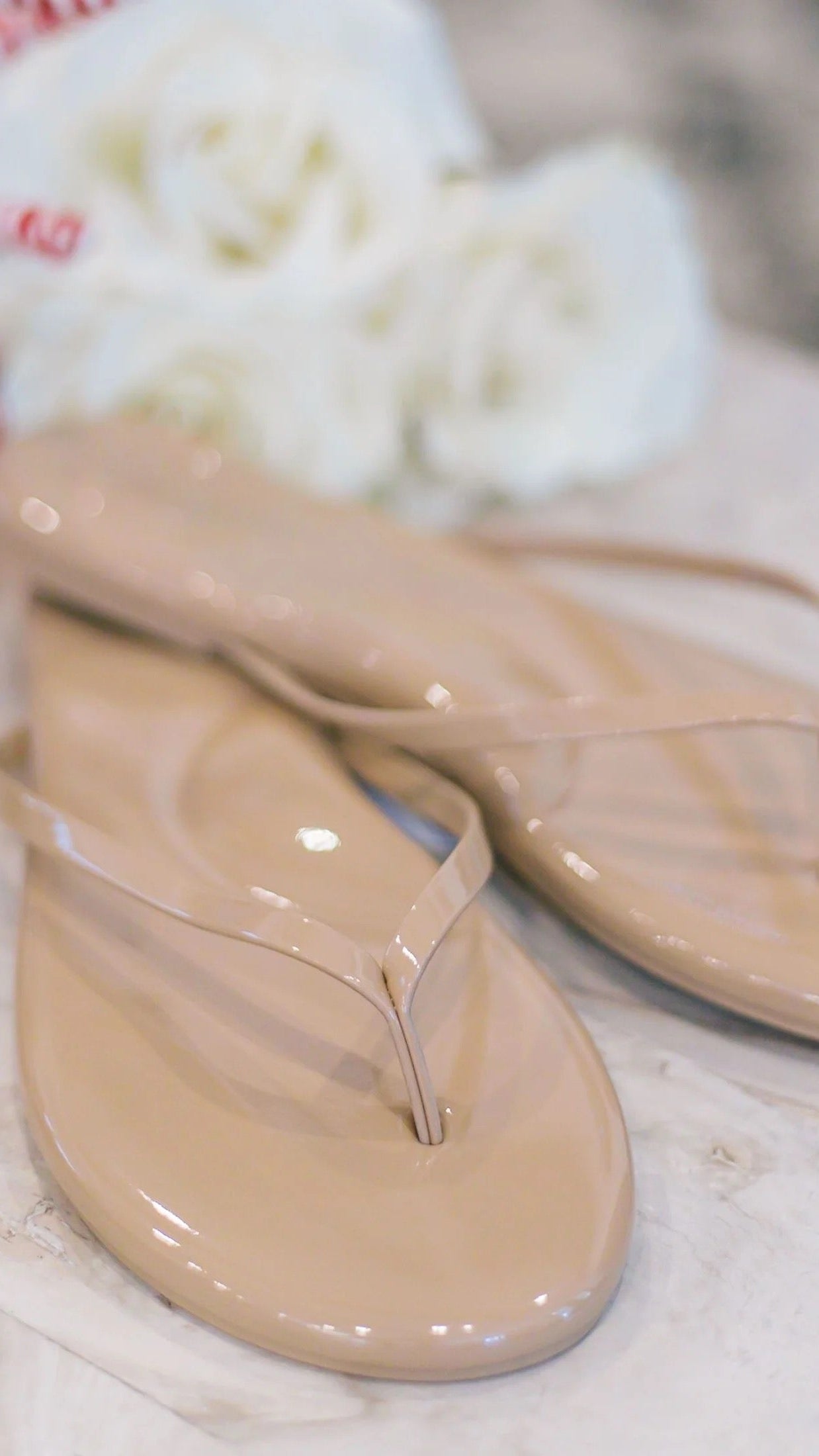 Indie Flip Flop/Nude Patent