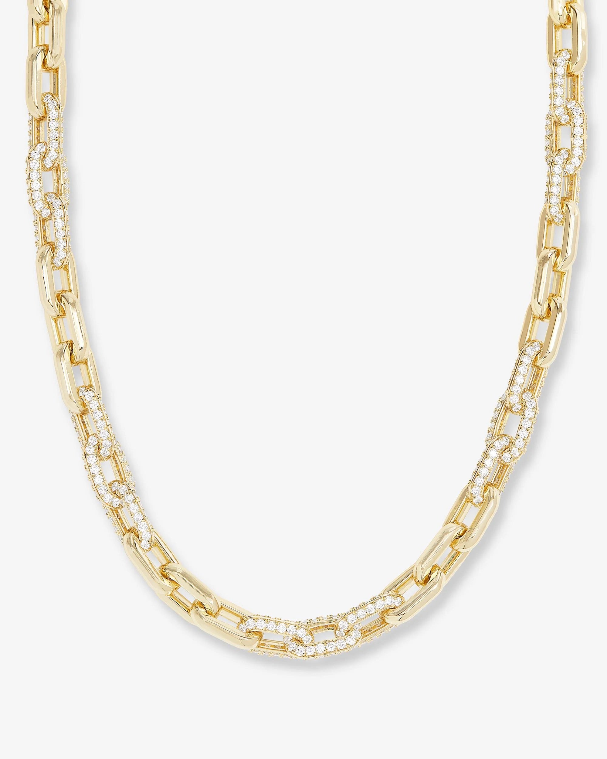 Frankie Pave Chain Necklace 21"