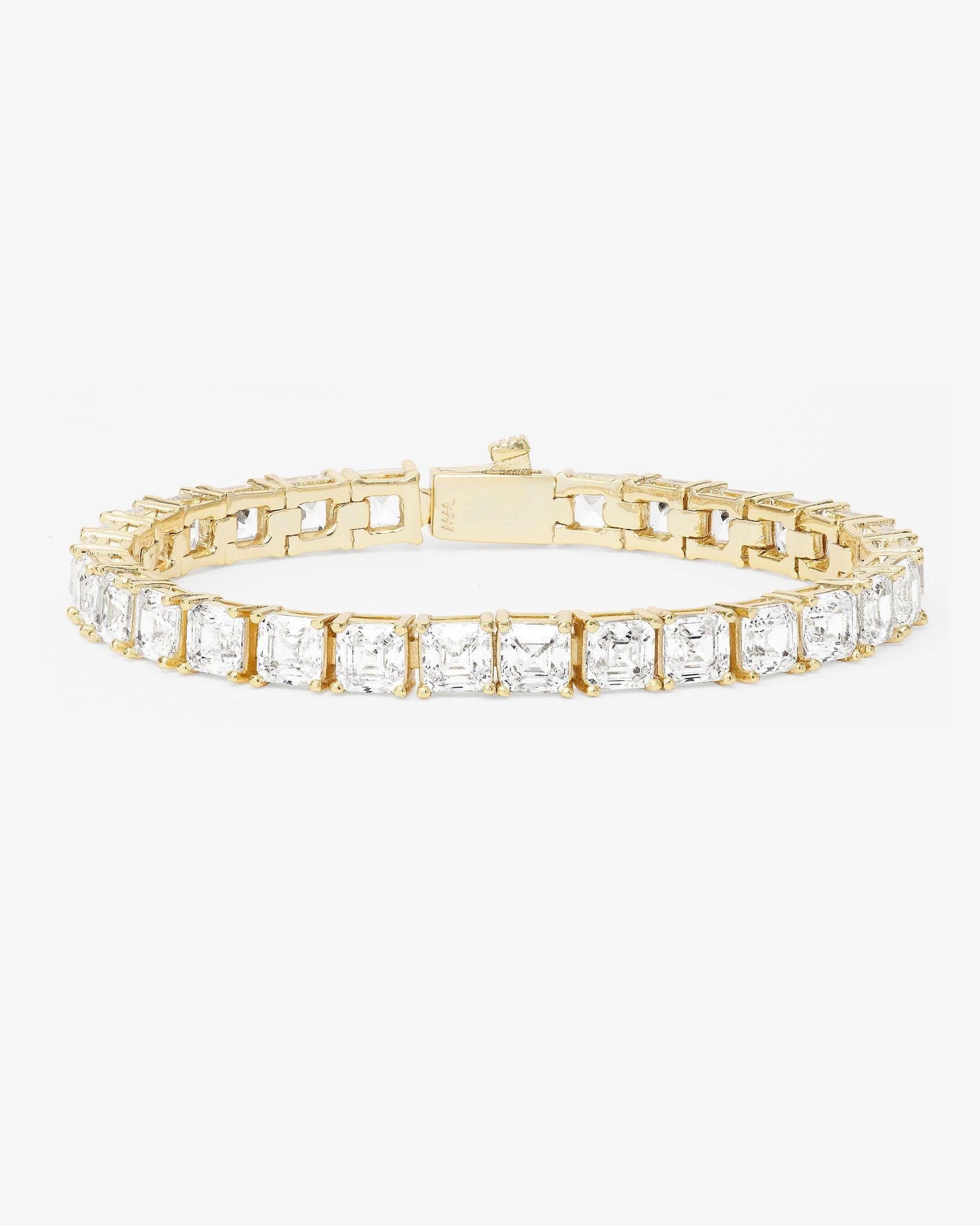 The Queen's Tennis Bracelet jewelry detail - front view - BLVD Boutik