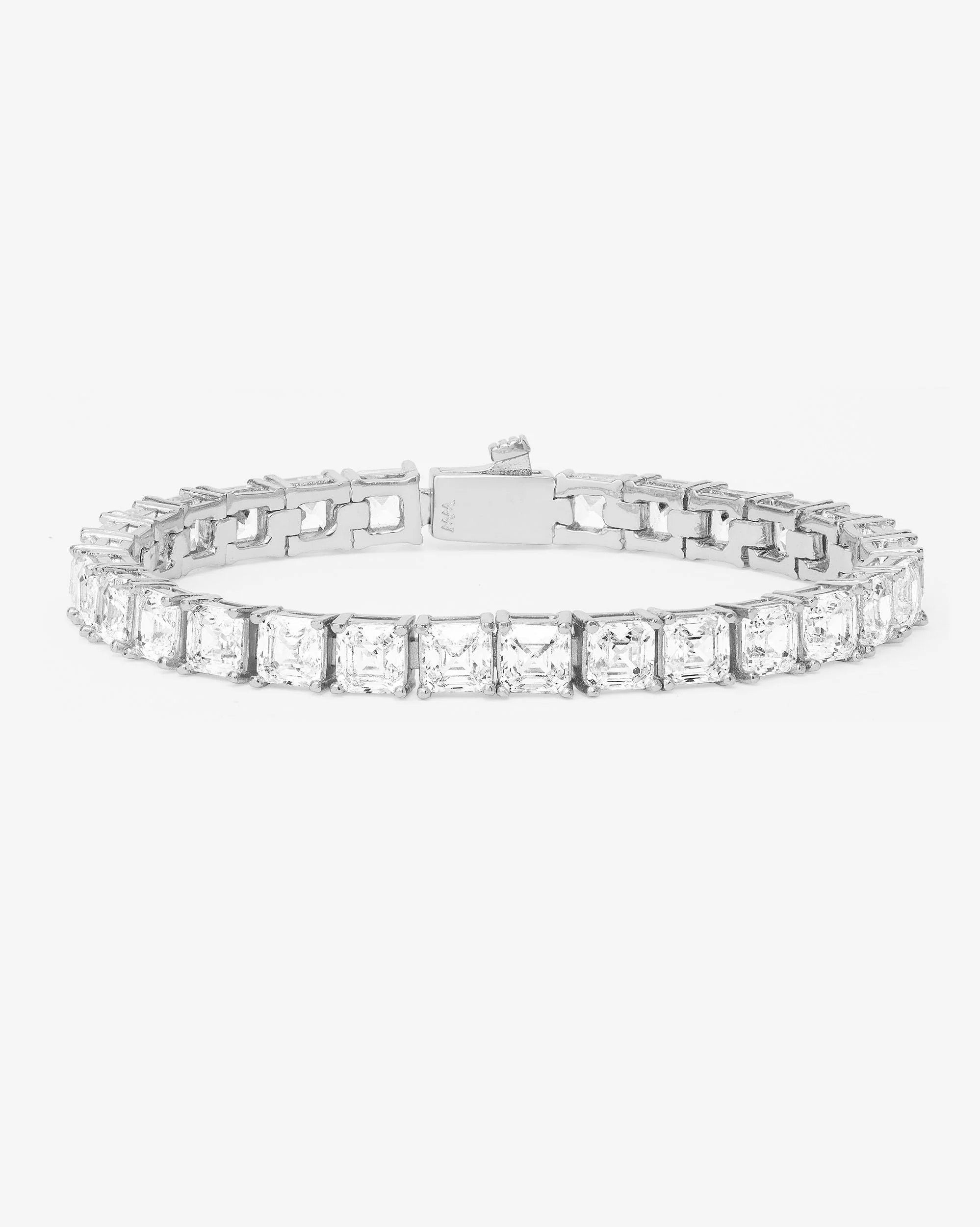 The Queen's Tennis Bracelet jewelry detail - worn view - BLVD Boutik
