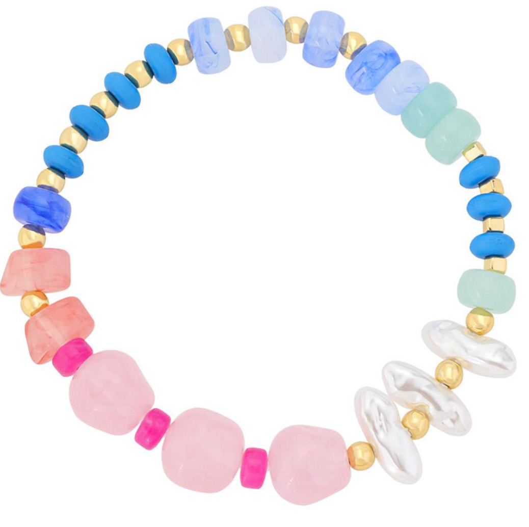 Marble Nugget Stretch Bracelet