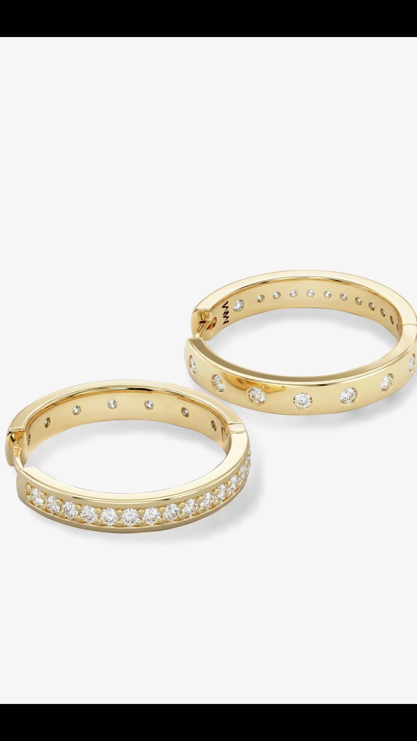 Ashley Infinity Reversible Hoops 1" - The BLVD