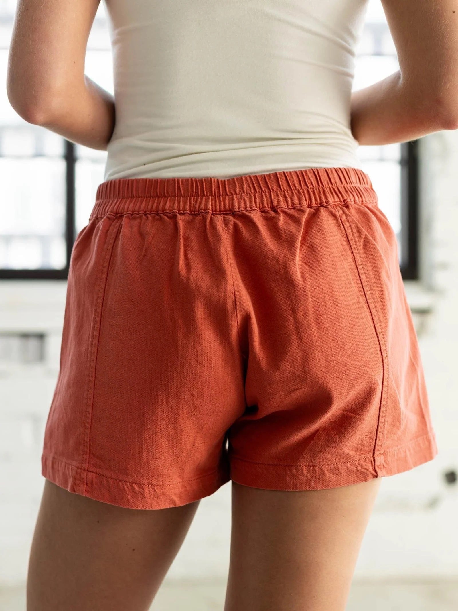 Trouser Shorts 3.5"/Brick - The BLVD