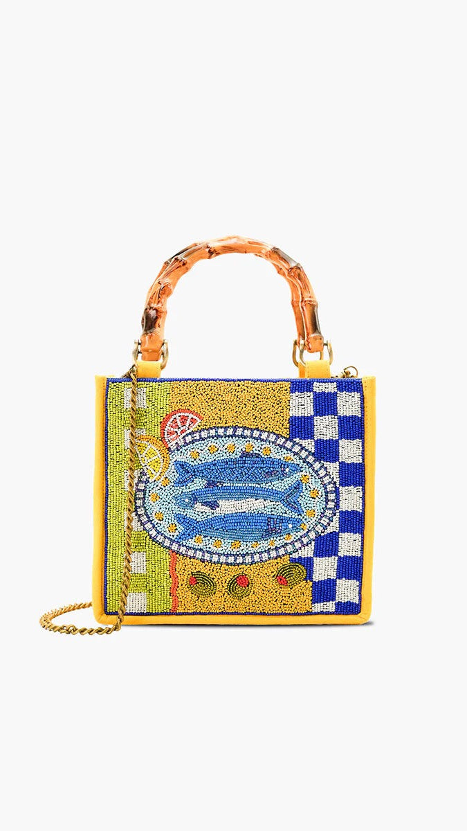 Beaded Sardine Tote