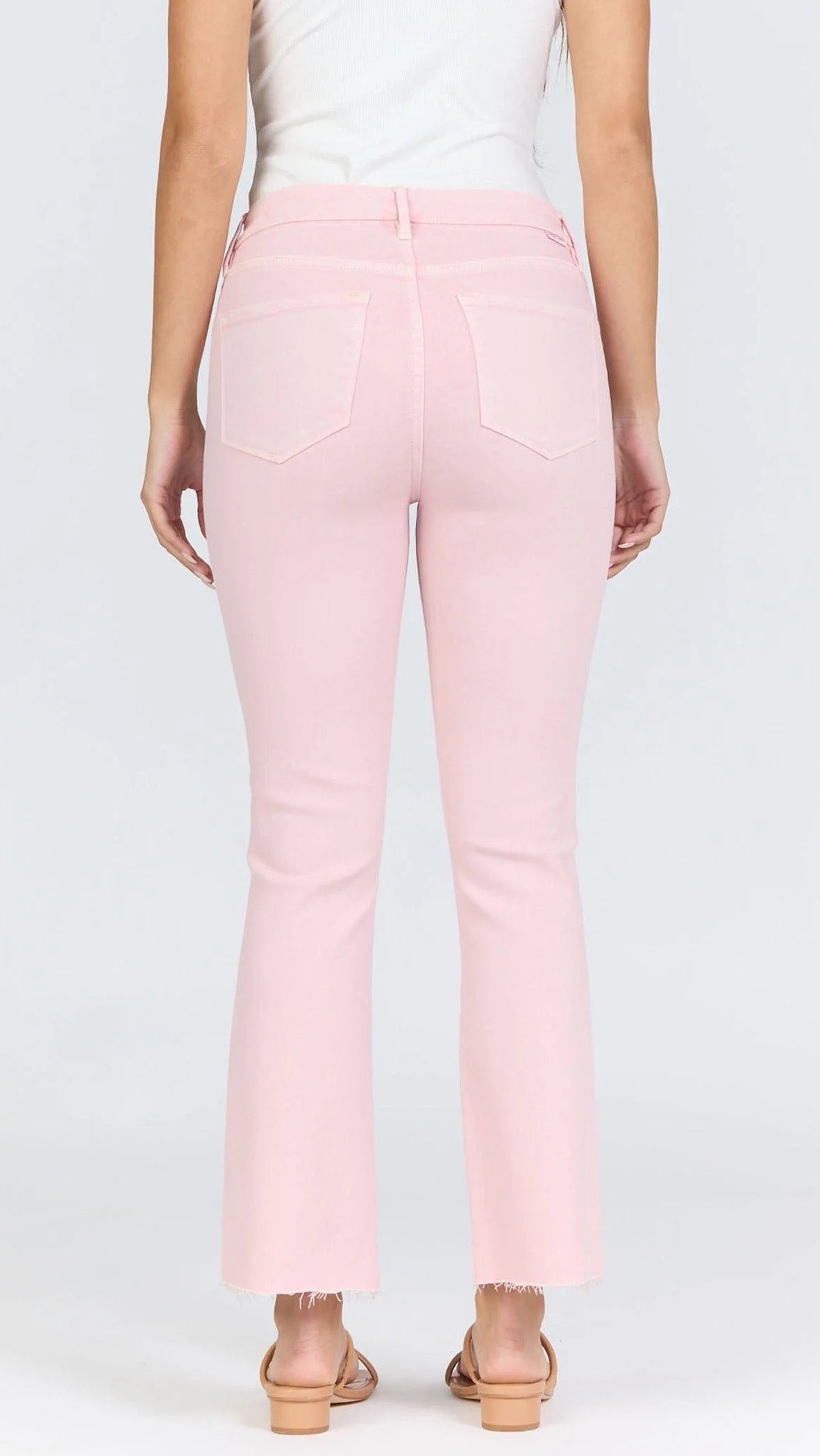 Jeanne Cropped Jeans/Pink