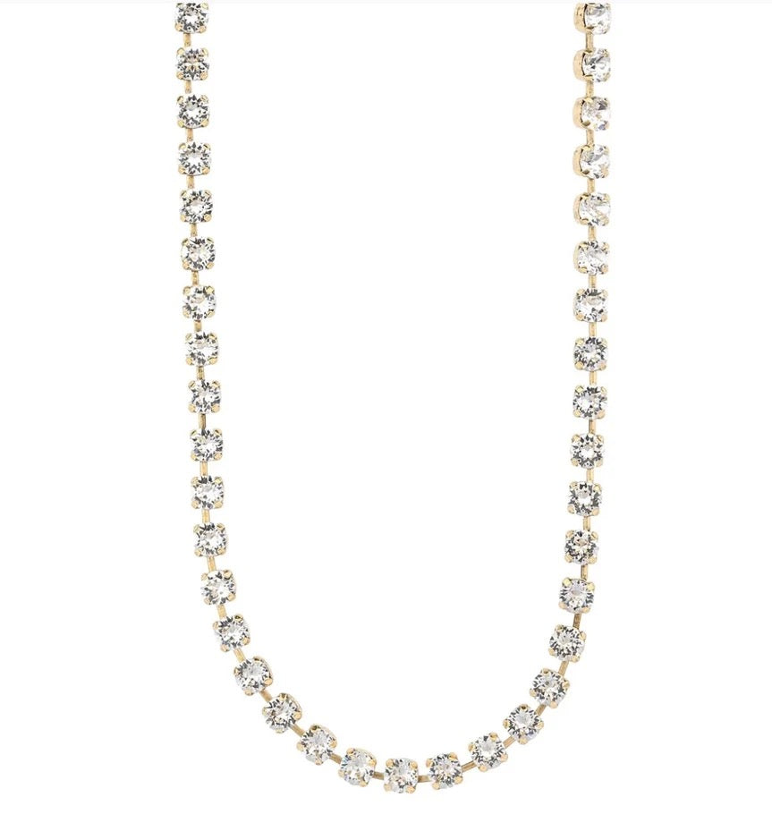Sarina Necklace In Solids Clear