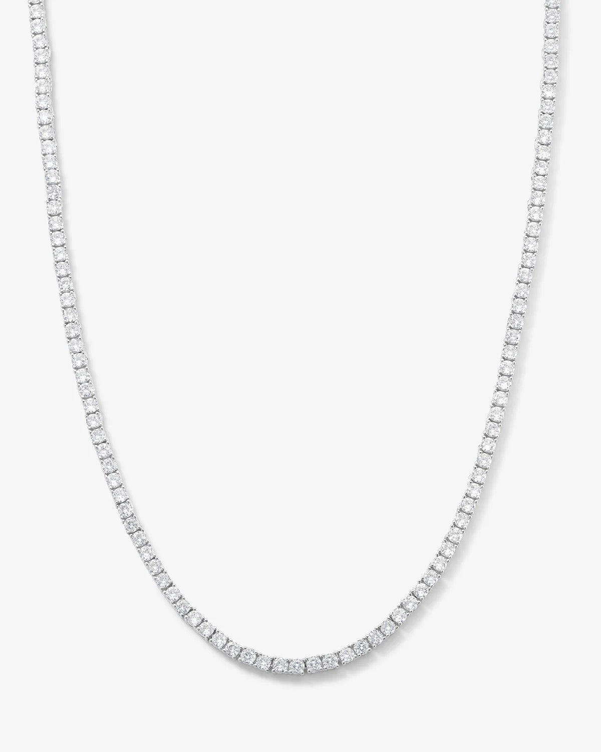 Heiress tennis necklace jewelry detail - styled view - BLVD Boutik