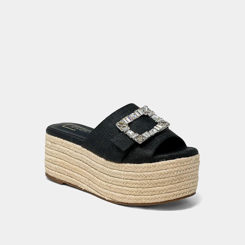 Kelly Shoe w/Jewel/Black