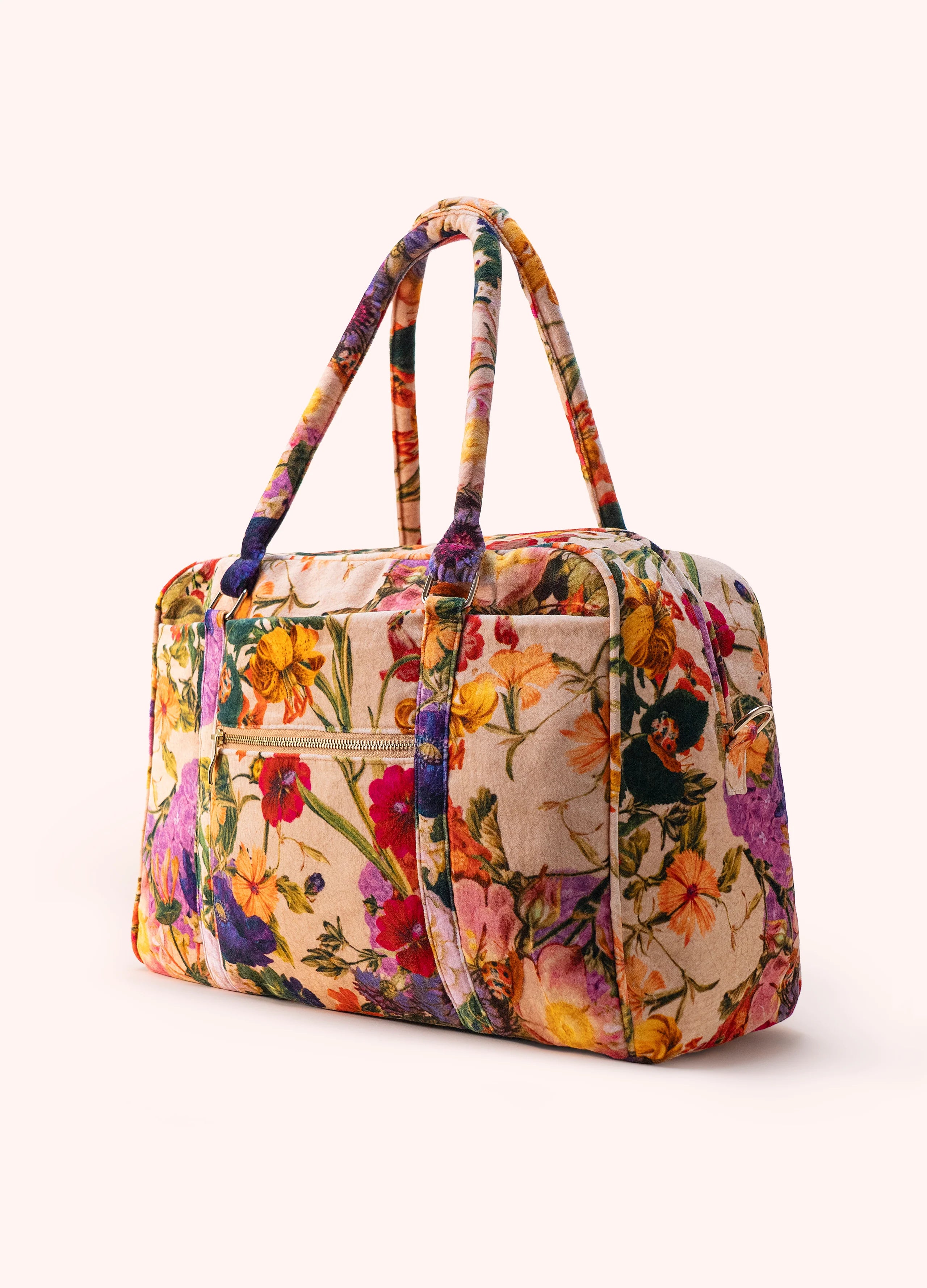 Cream Luxe Weekender Bag