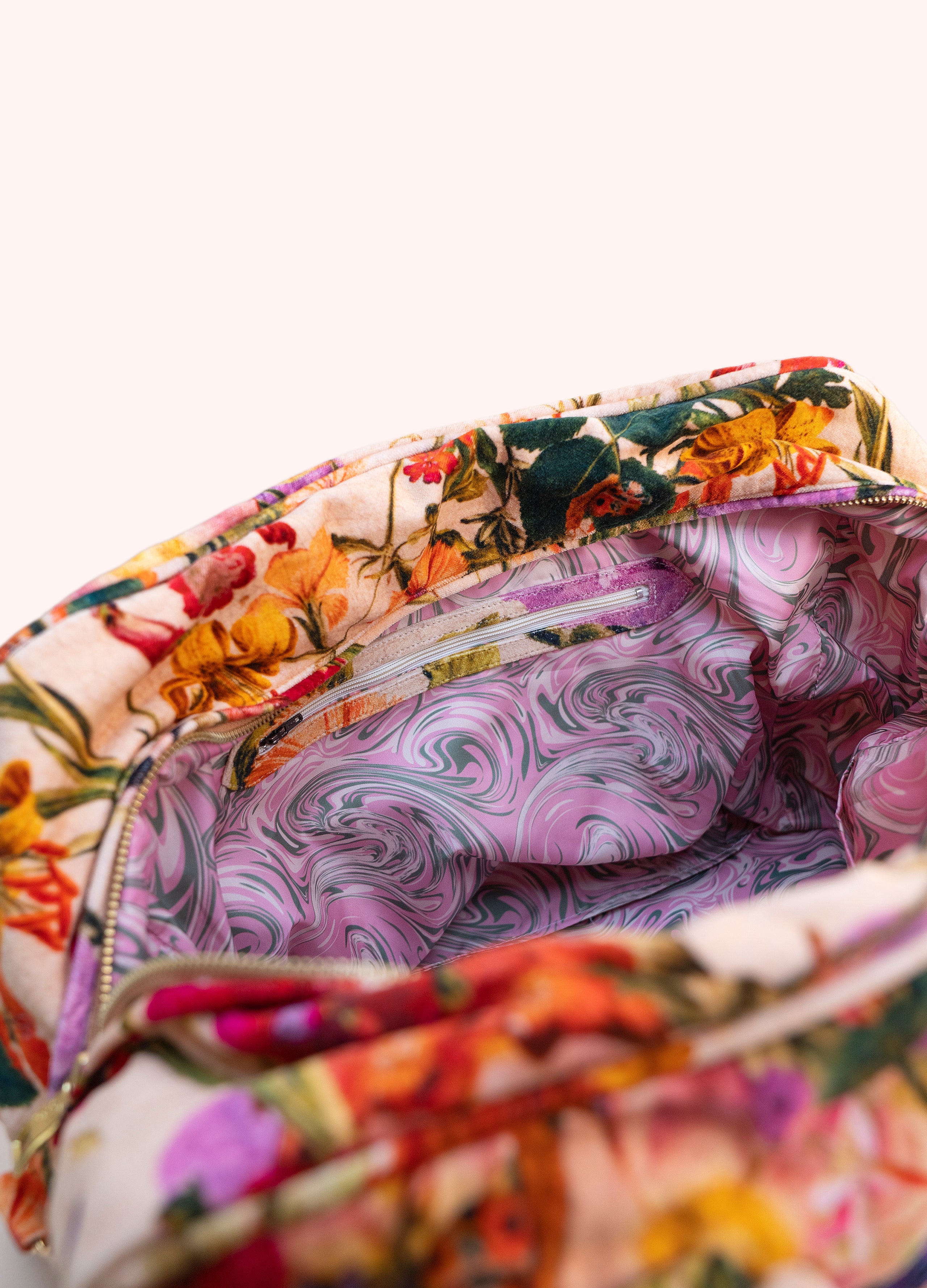 Cream Luxe Weekender Bag