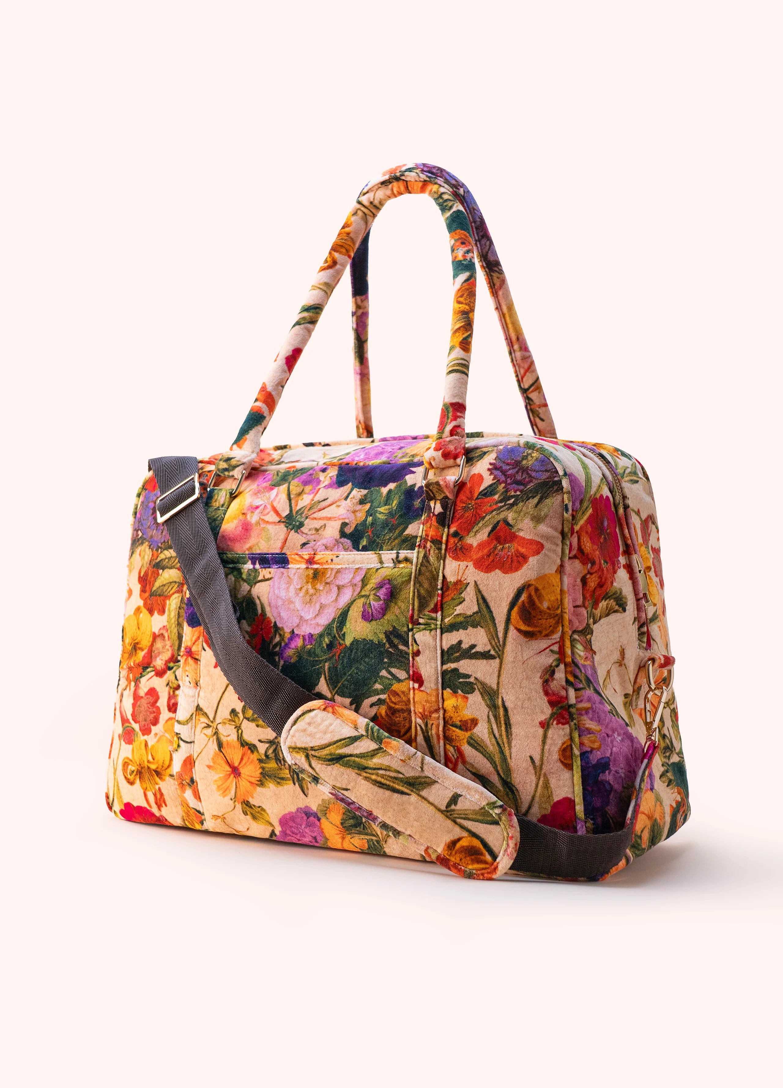 Cream Luxe Weekender Bag