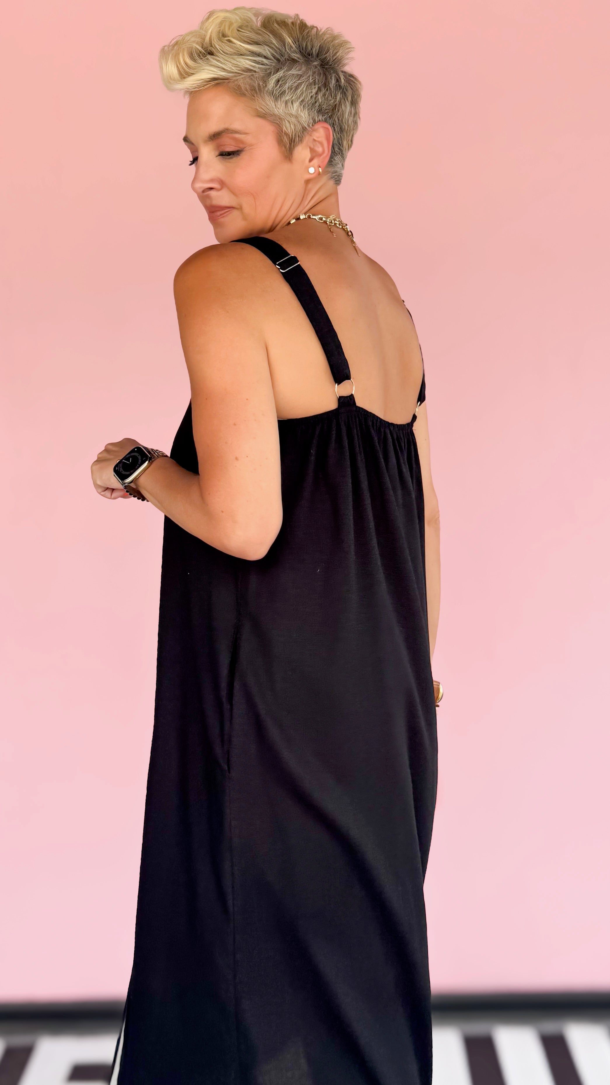 Hana Midi Dress/Black