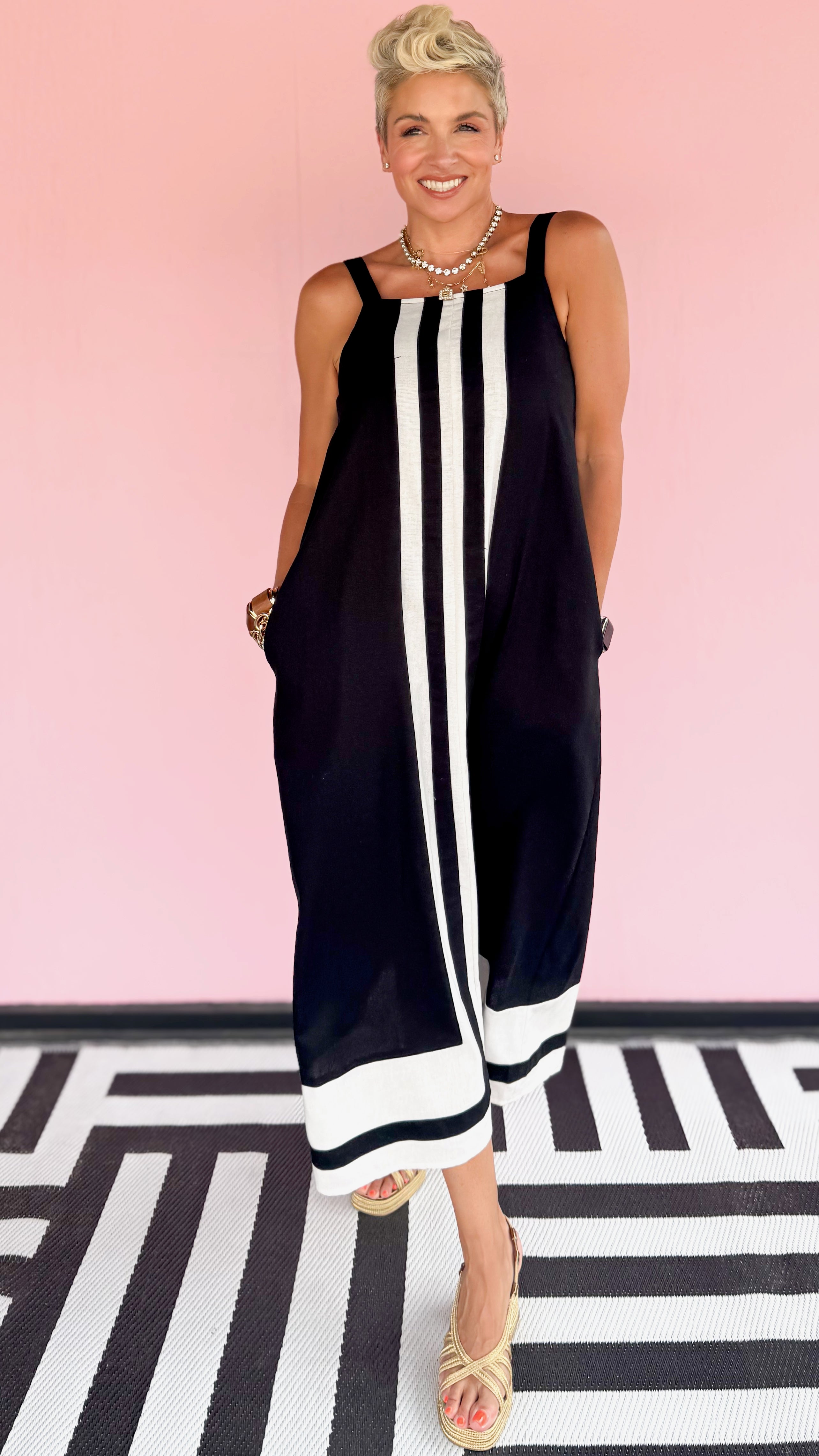 Hana Midi Dress/Black