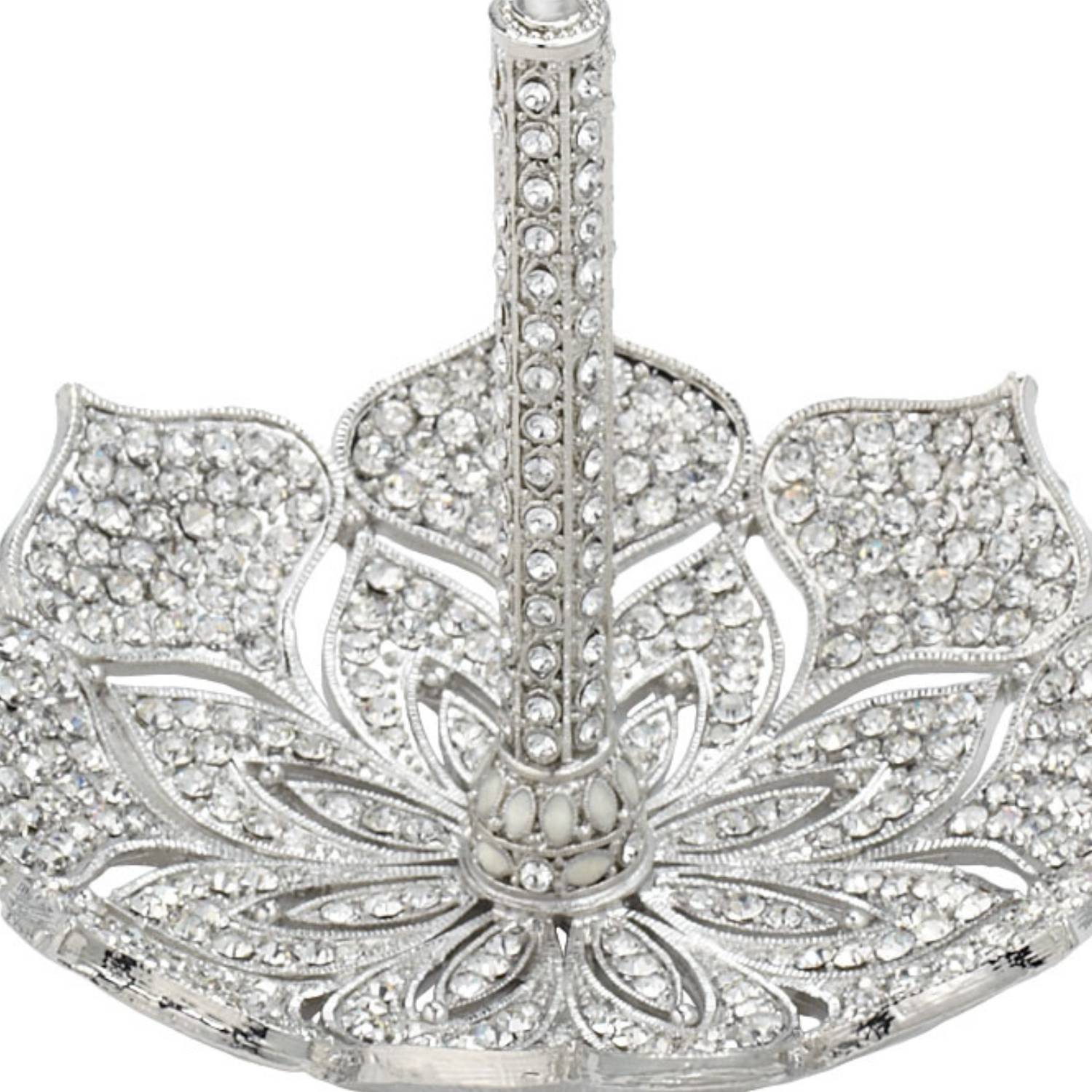 Olivia Riegel Silver Windsor crystal ring holder