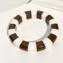 Striped Resin Bracelet