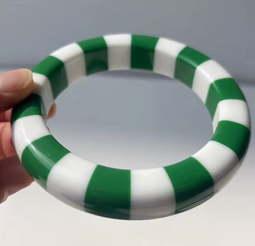 Striped Resin Bracelet