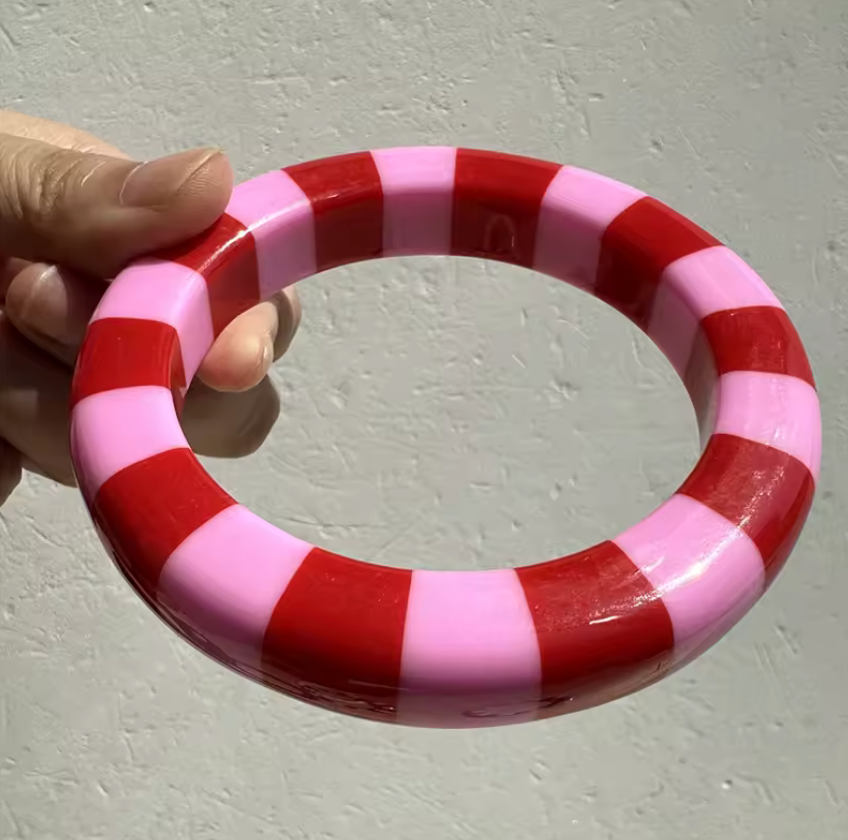 Striped Resin Bracelet