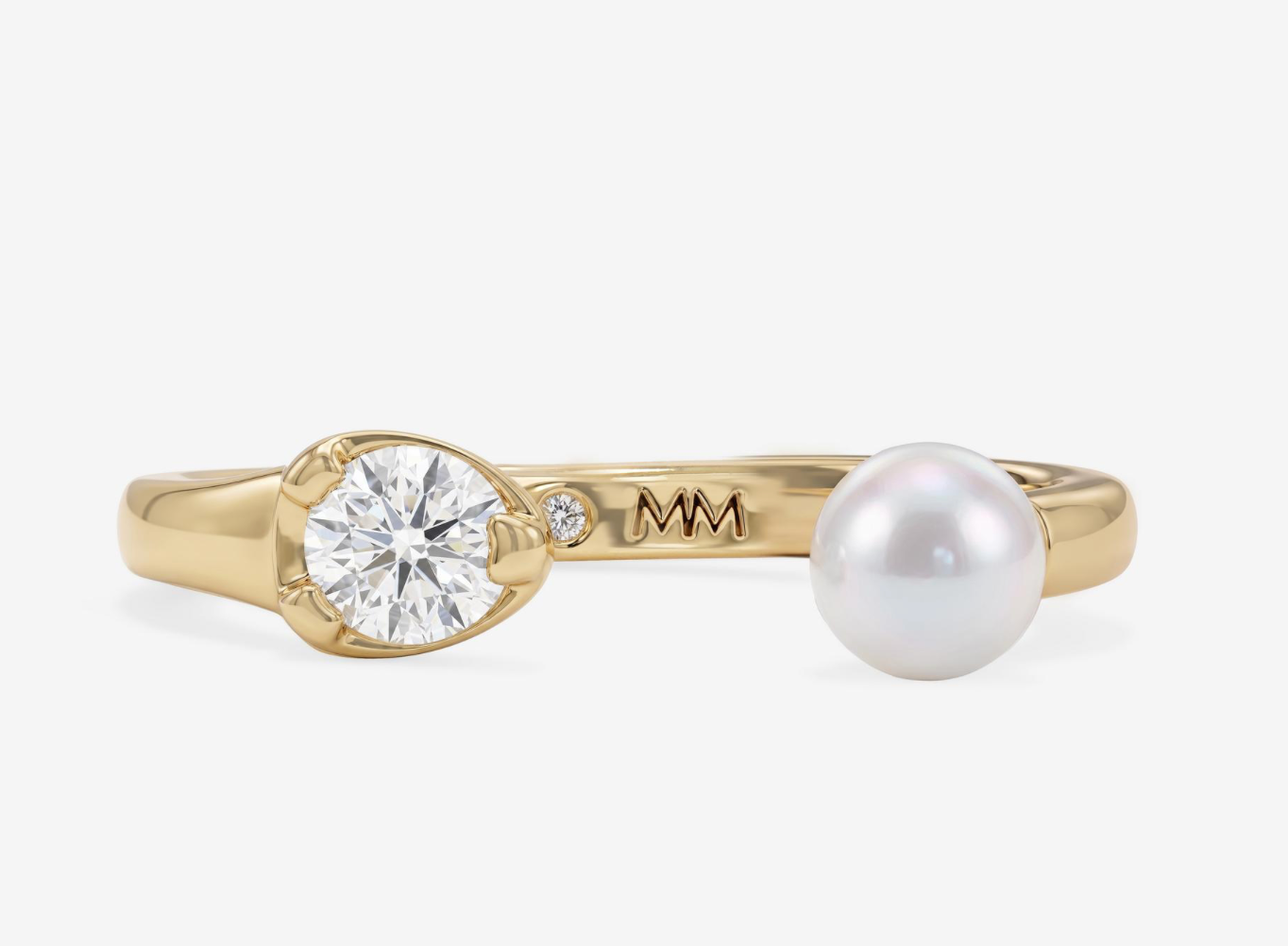 Perfect Pearl Open Ring