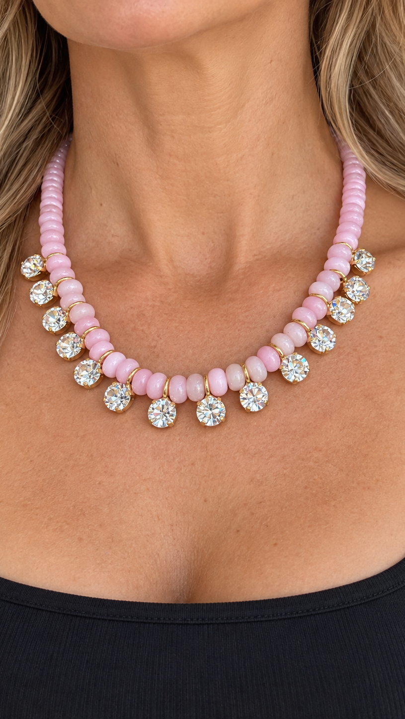 Bonnie Necklace in Roselune