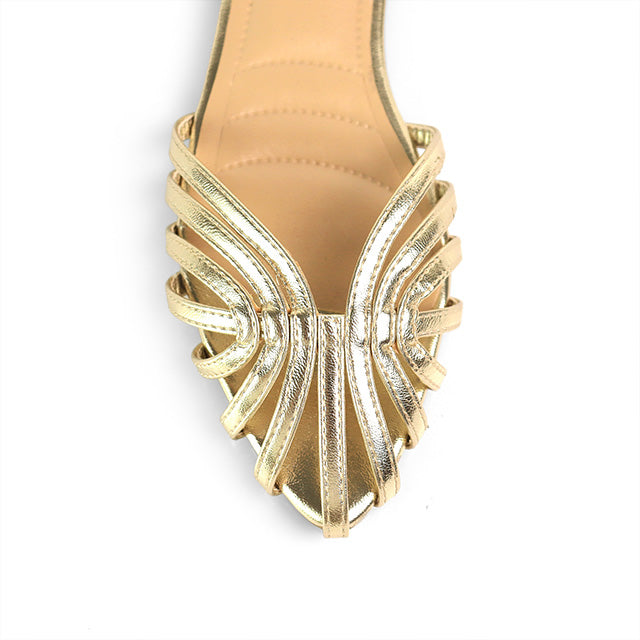 Gold Woven Braid Sandal