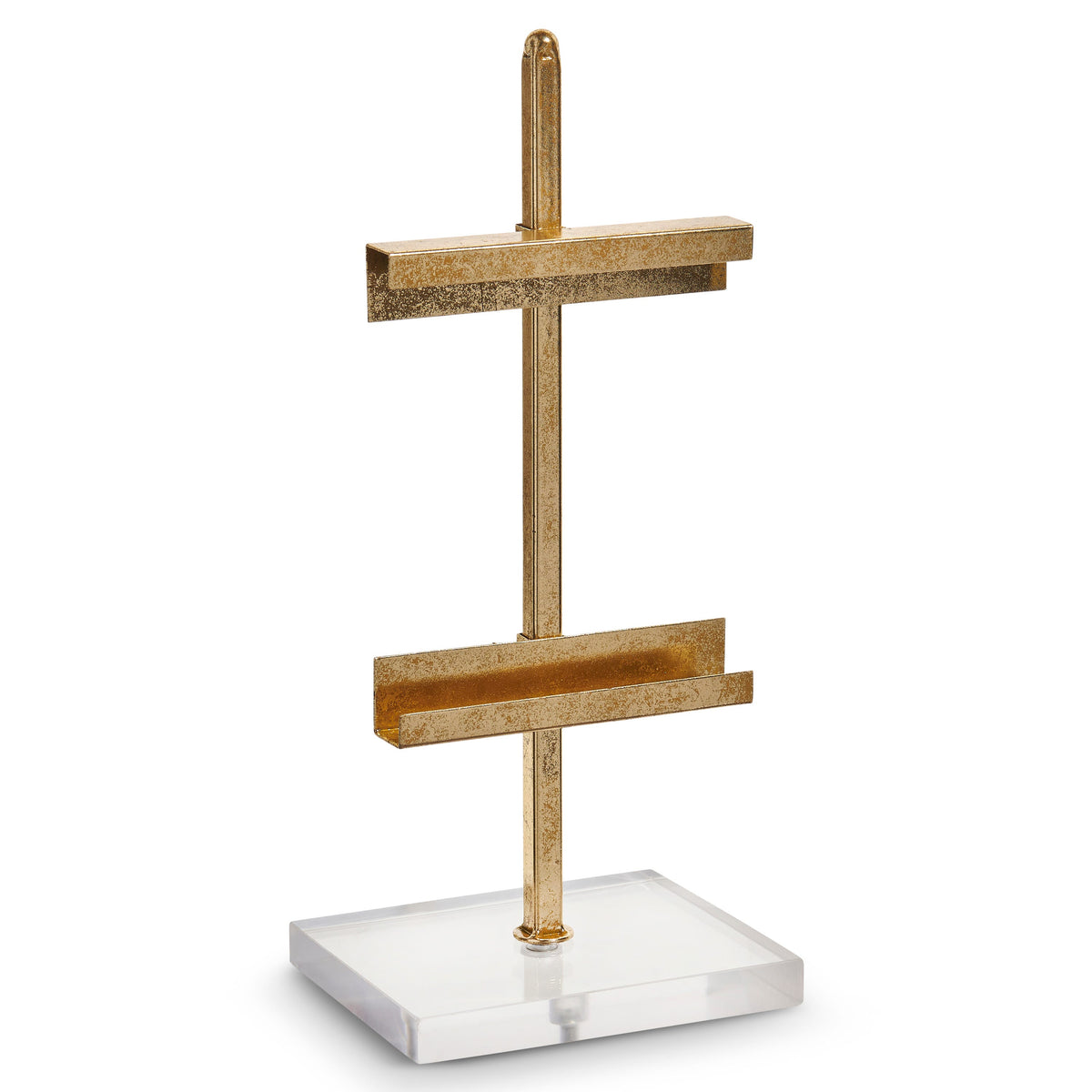 15.5 inch gold mini tabletop easel, full view