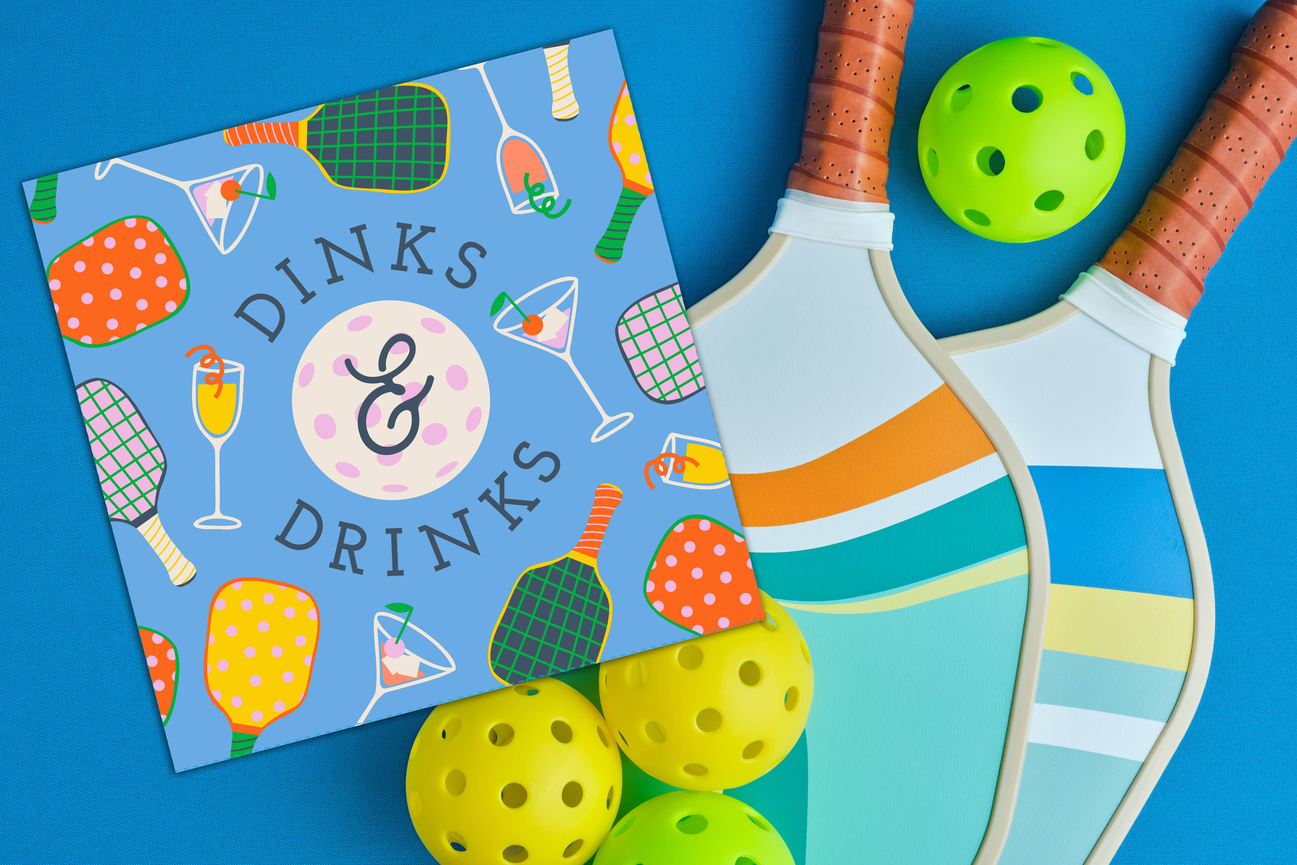 Soiree Sisters Pickleball Cocktail Napkins - Thumbnail 3