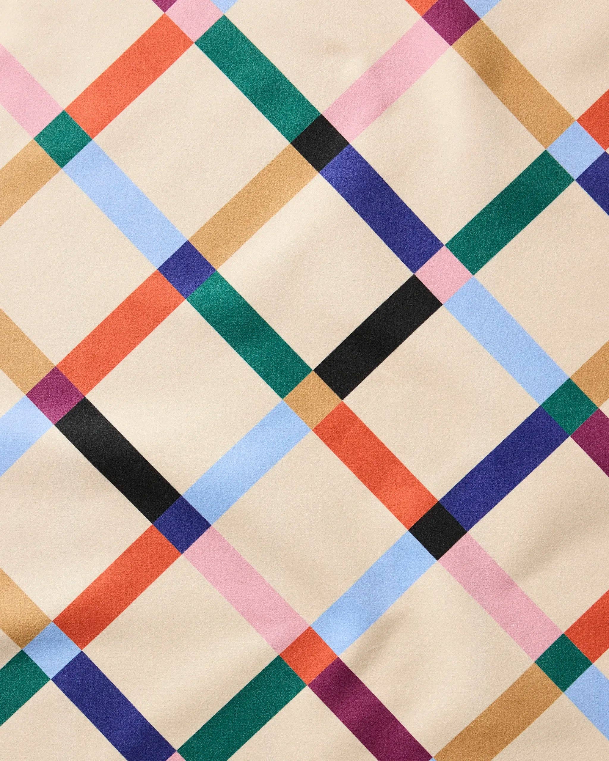 Cool Grid Dinner Napkin Set