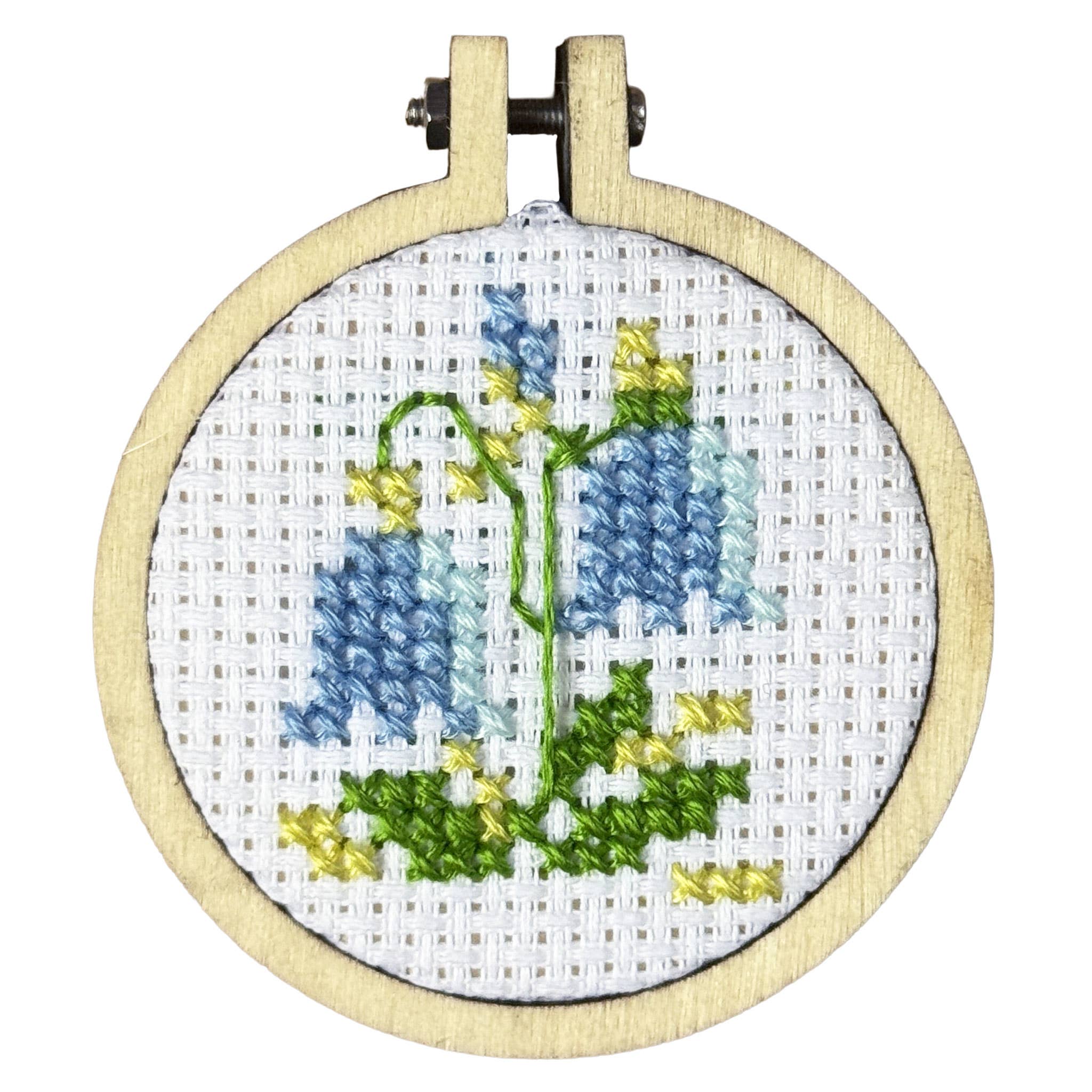 Picked Just for You mini matchbox cross stitch kit product photo - styled view - BLVD Boutik